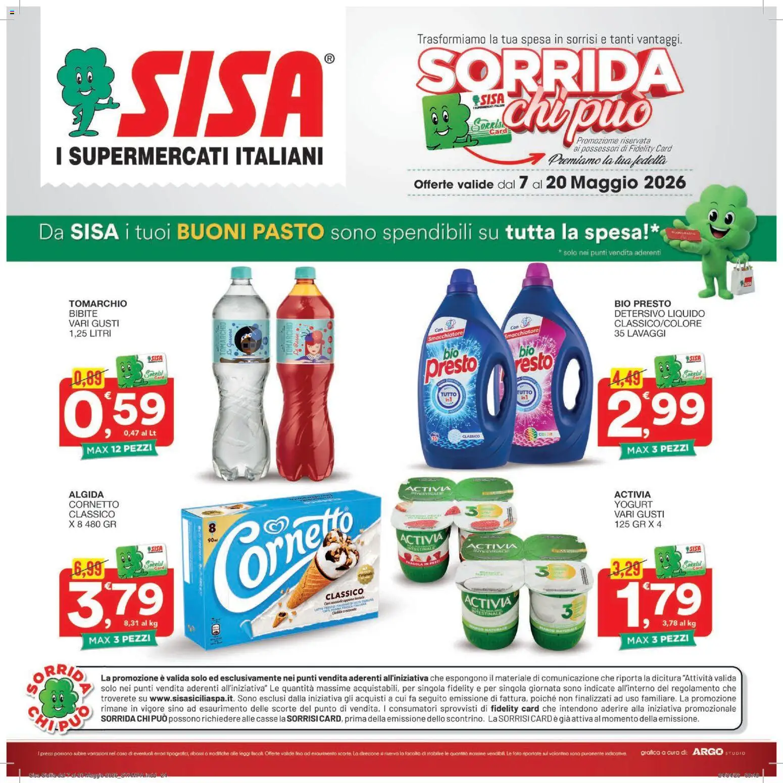 Volantino SISA del 07.05.2026 | Pagina: 24 | Prodotti: Yogurt, Smacchiatore, Nocciole, Bibite
