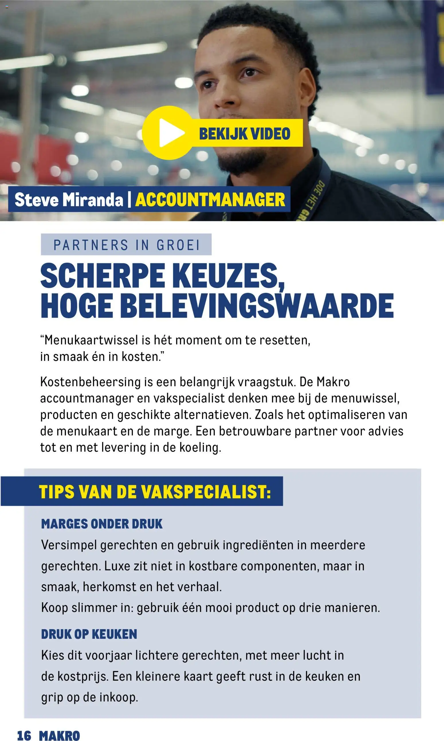 {H1} | Pagina: 16 | Producten: Kaart, Video, Ingrediënten