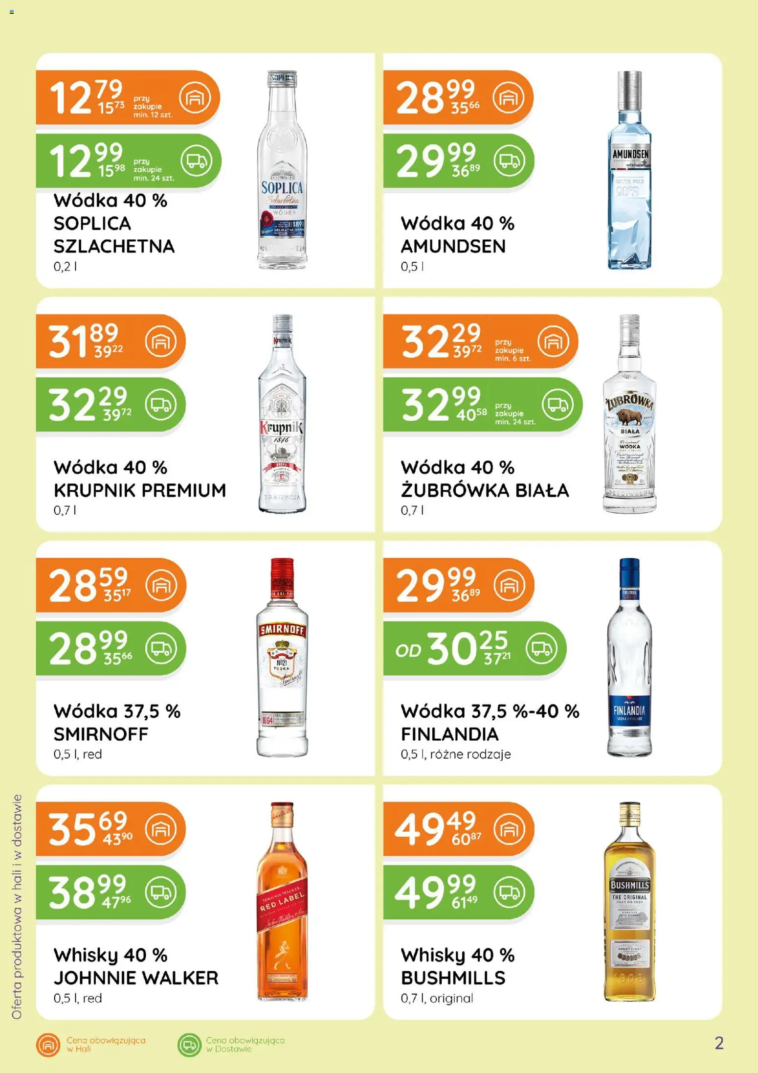 Eurocash gazetka - Ofensywa Alkoholowa od 16.06.2026 | Strona: 2 | Produkty: Red label, Żubrówka, Vodka, Wódka