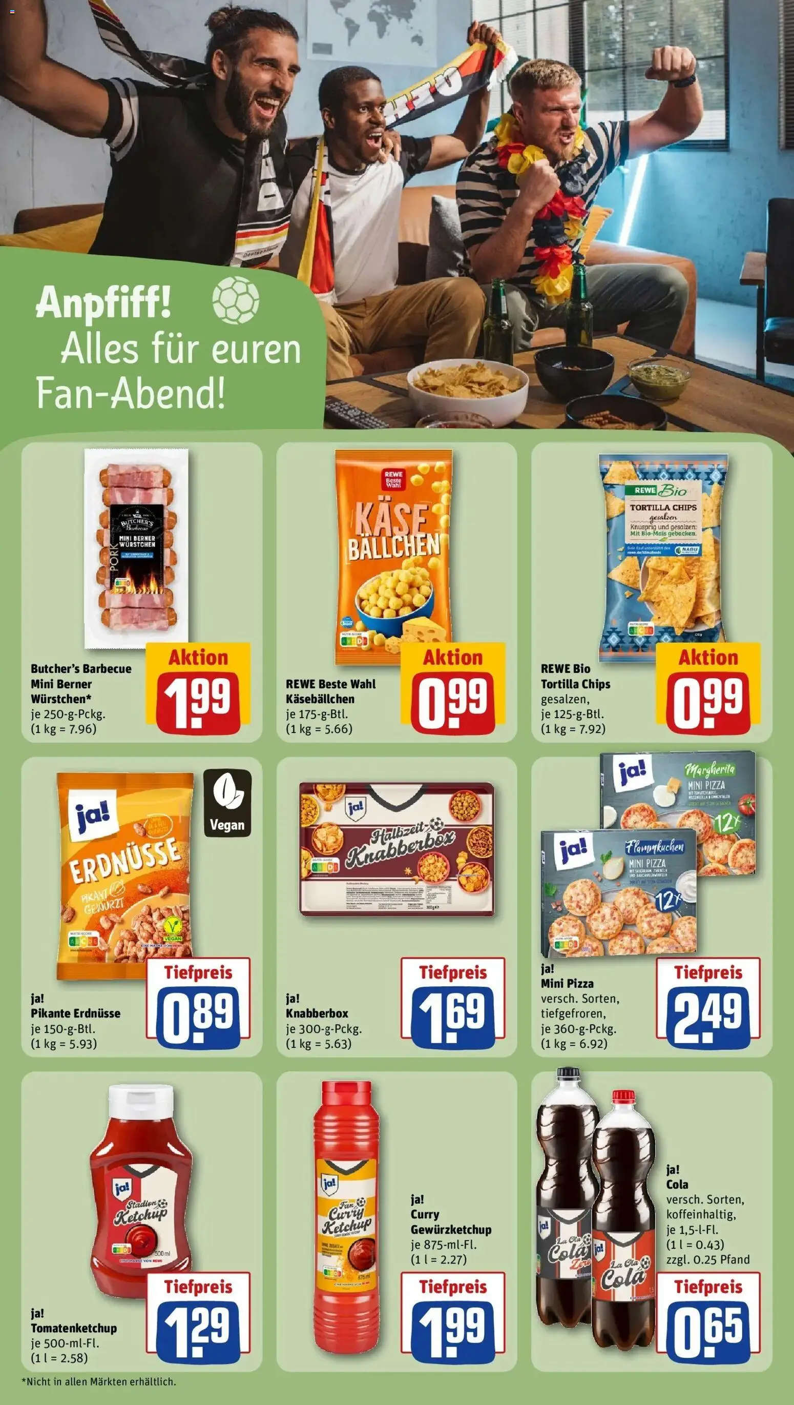 Rewe Prospekt Konstanz / Petershausen – gültig ab 13.07.2026 | Seite: 13 | Produkte: Erdnüsse, Cola, Pizza, Chips
