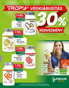 Pingvin Patika Magazin - amely érvényes a következő dátumtól: 01.06.2026 | Oldal: 32 | Termékek: Omega 3, Tökmagolaj