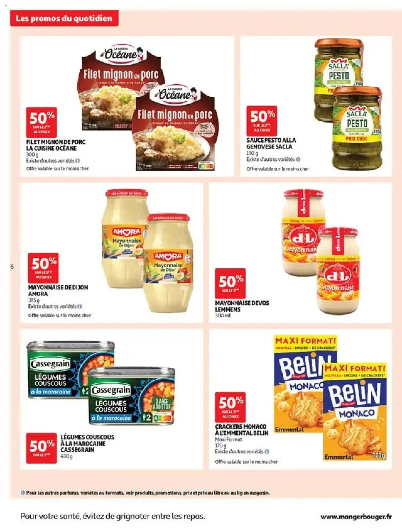 {H1} | Page: 6 | Produits: Emmental, Pesto, Cassegrain, Couscous
