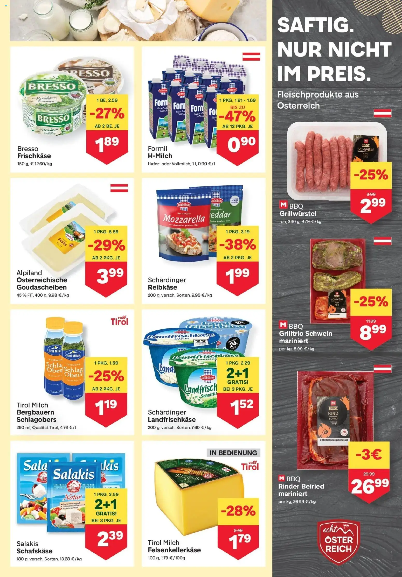 MPREIS Steyr von 20.08.2026 - Aktuelle Angebote | Seite: 3 | Produkte: Milch