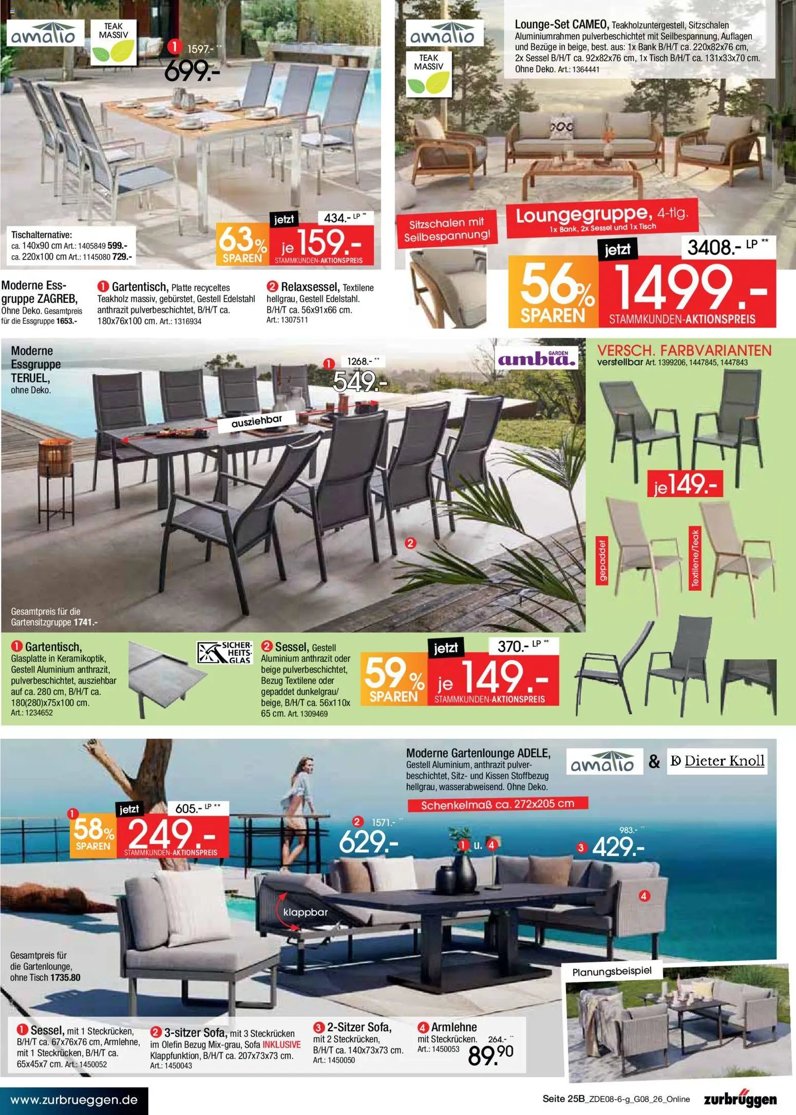 Zurbrüggen Bonus sonder-tage – gültig ab 31.07.2026 | Seite: 57 | Produkte: Kissen, Essgruppe, Sofa, Sessel