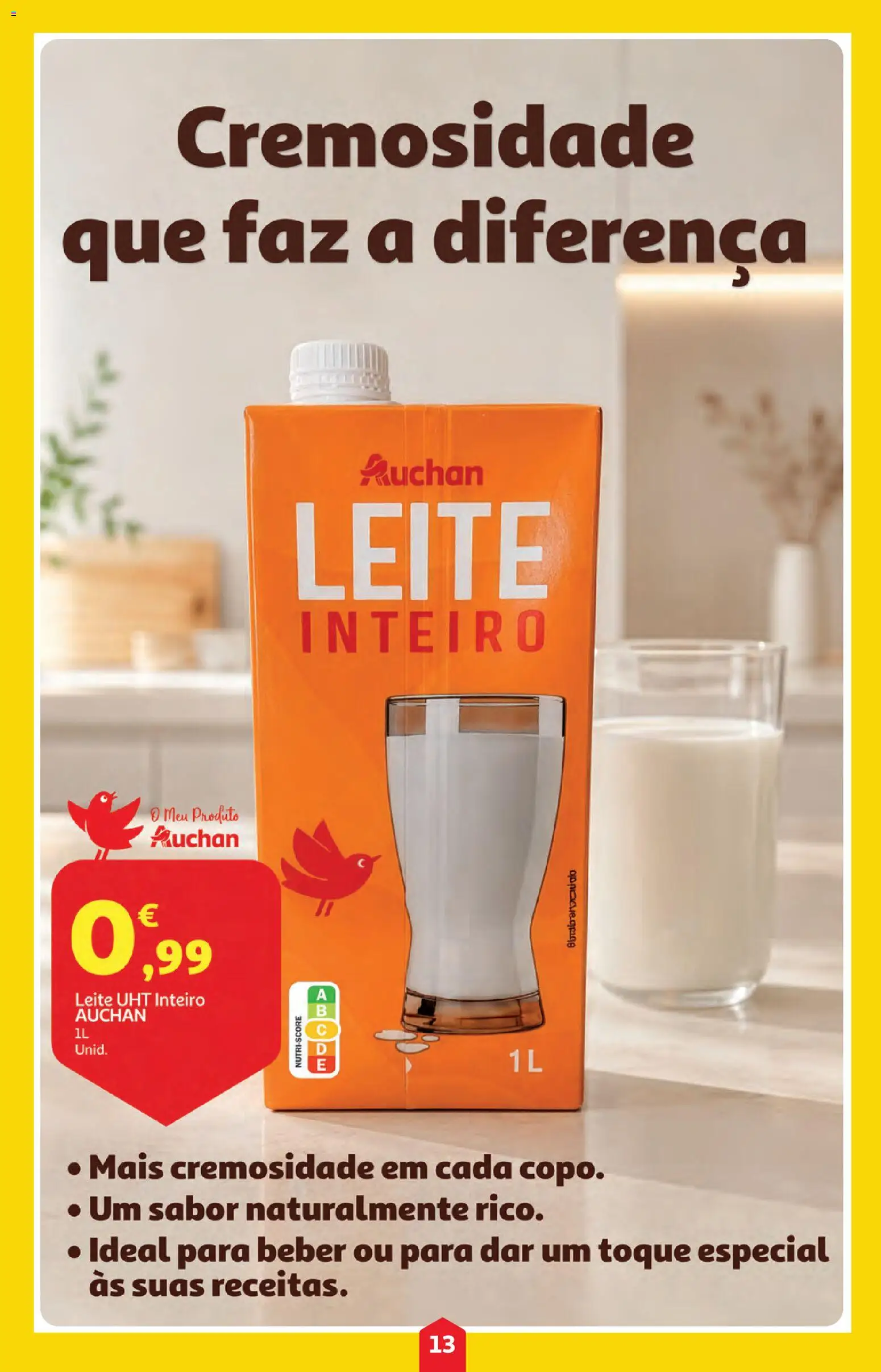 Auchan folheto │ válido de 18.06.2026 | Página: 13 | Produtos: Leite