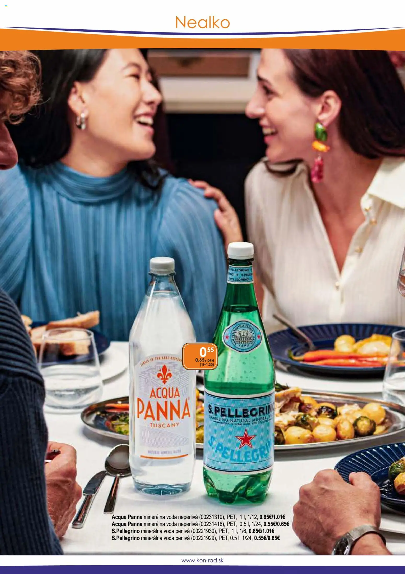 Nové KON - RAD akcie – leták je platný od 01.09.2026 | Strana: 21 | Produkty: Voda, Minerálna voda