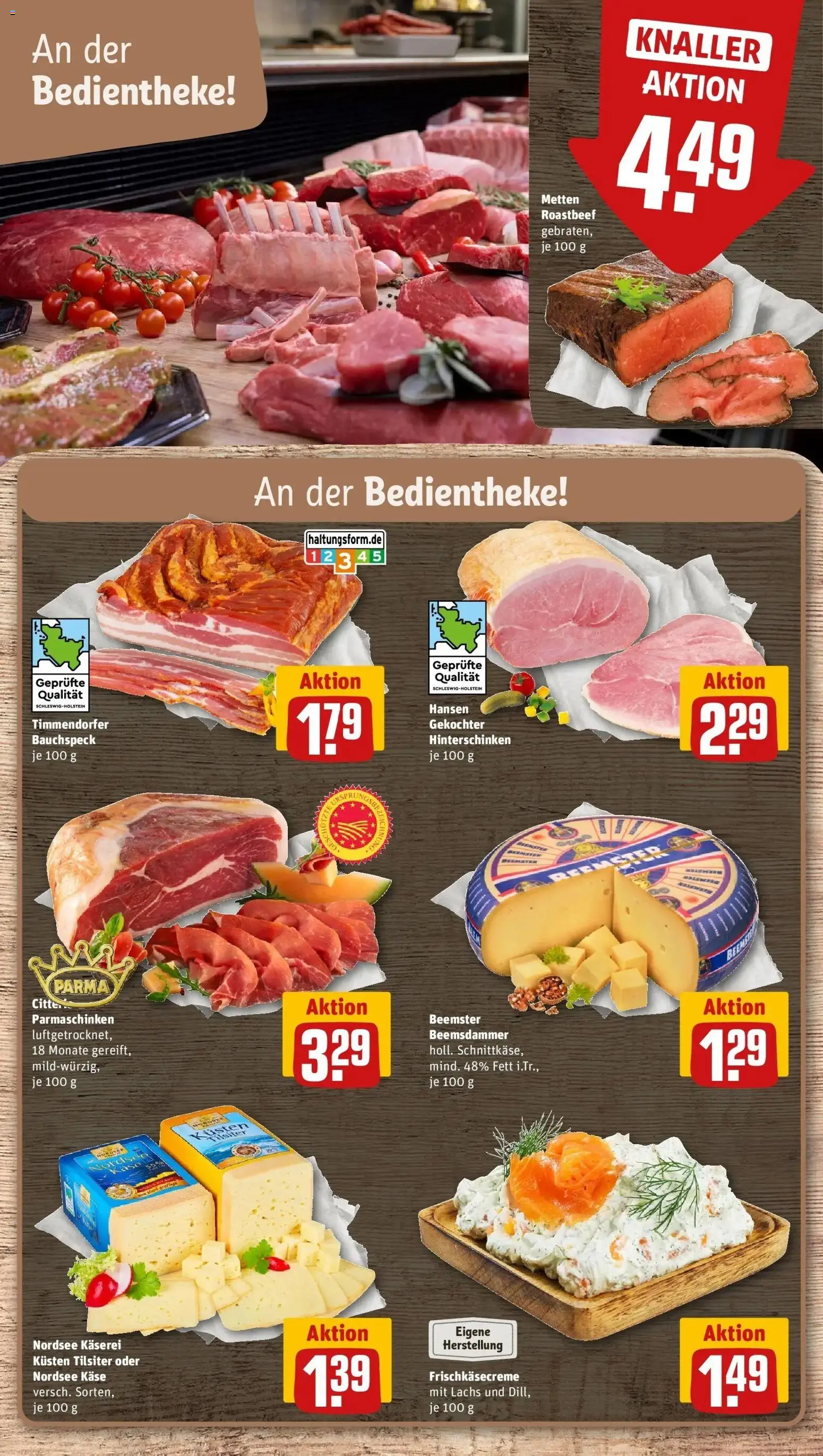 Rewe Prospekt Elmshorn – gültig ab 27.07.2026 | Seite: 11 | Produkte: Käse, Roastbeef, Lachs