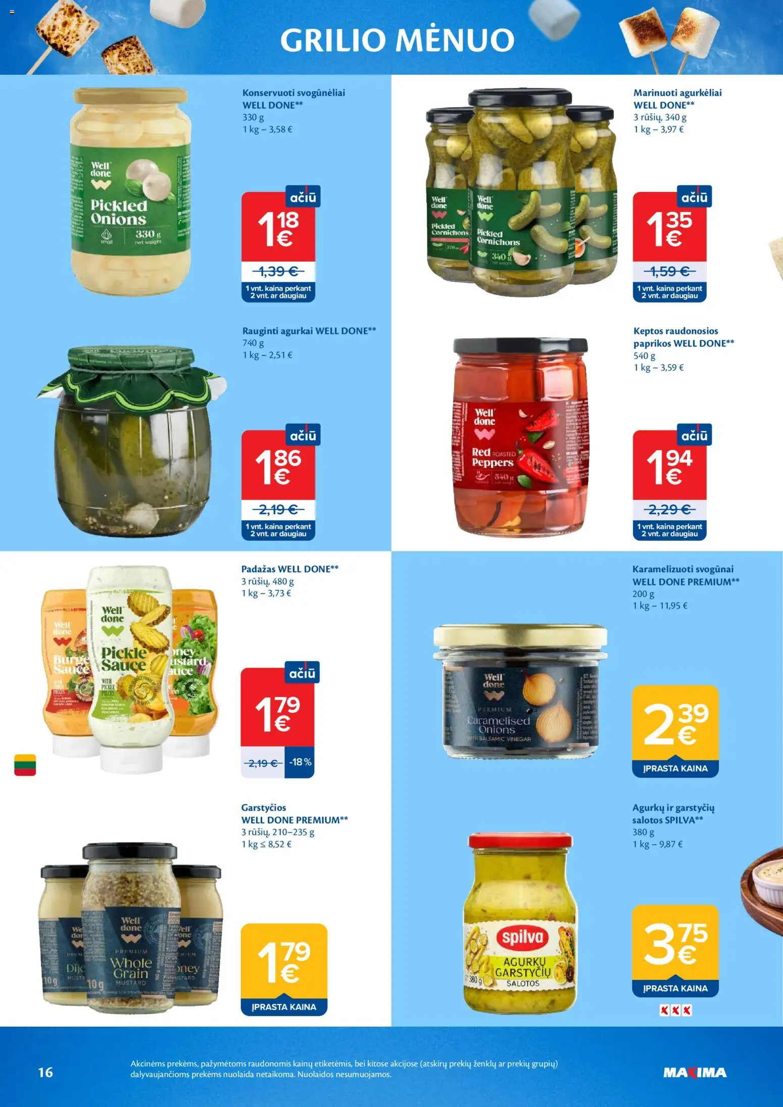 MAXIMA akcijos nuo 05.05.2026 | Puslapis: 16 | Prekių: Agurkai, Salotos, Svogūnai, Padažas