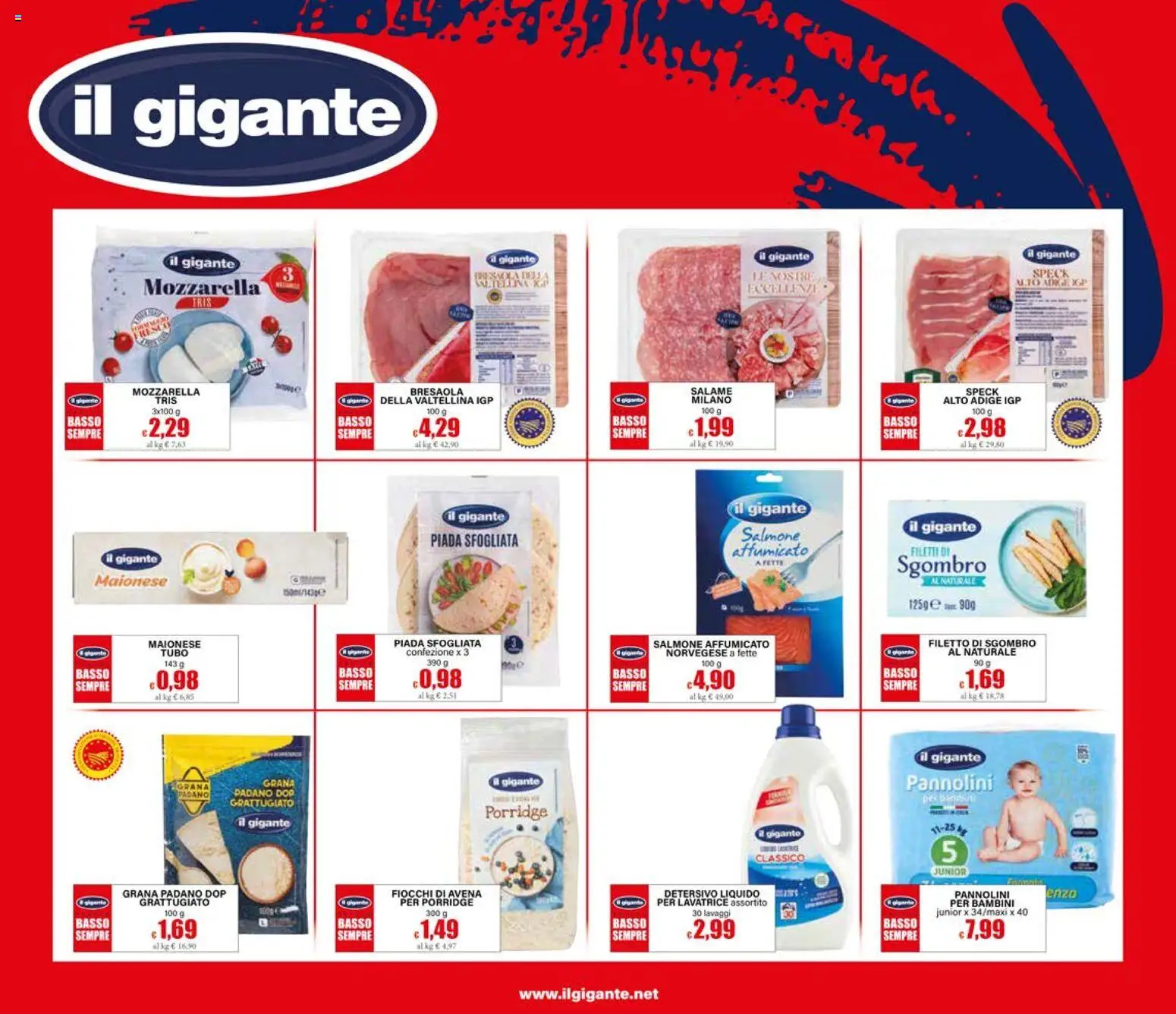 Volantino Il Gigante del 30/07/2026 | Pagina: 35 | Prodotti: Salmone, Fiocchi, Tubo, Sgombro