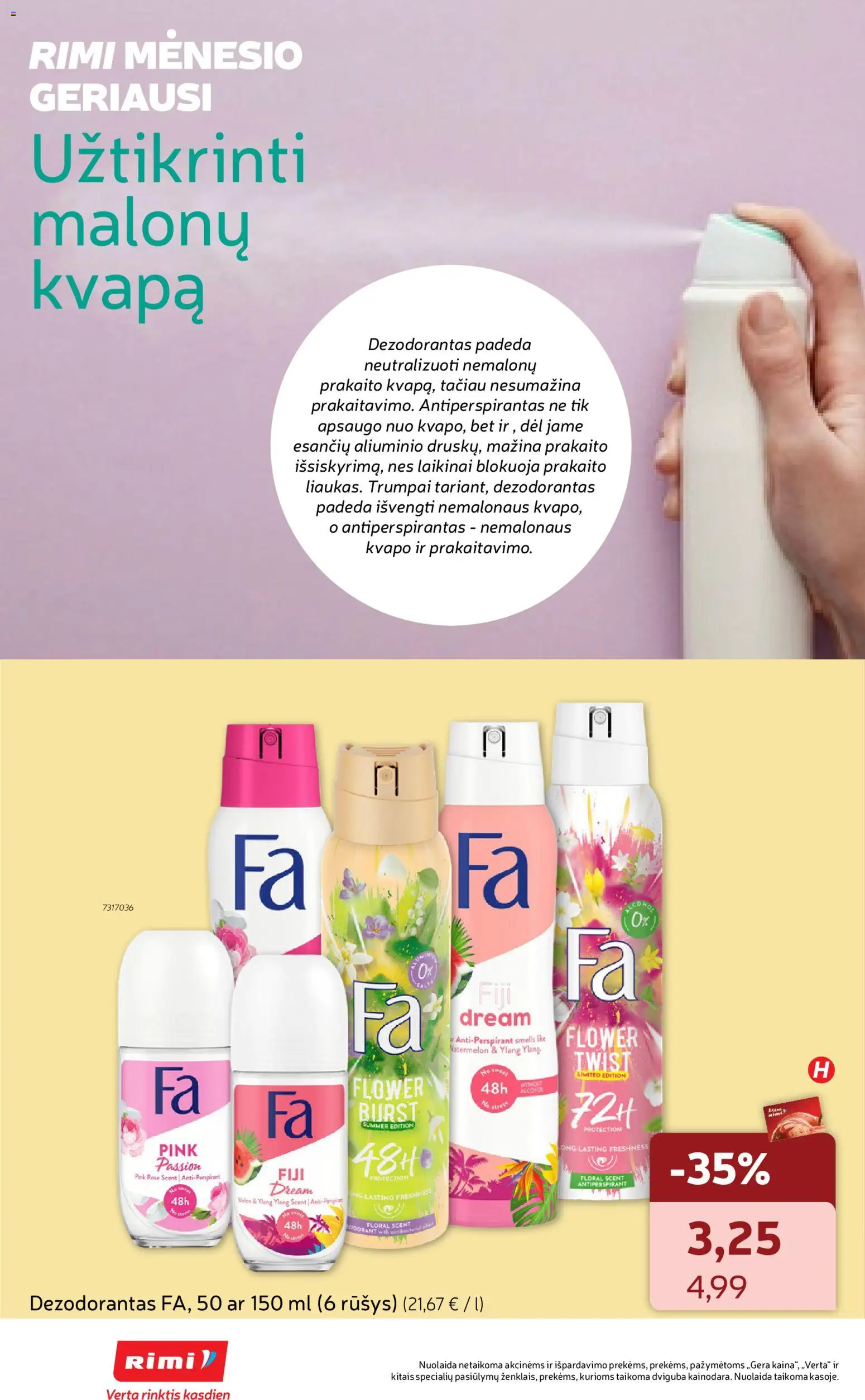 Rimi akcijos nuo 2026.06.30 | Puslapis: 10 | Prekių: Dezodorantas, Antiperspirantas