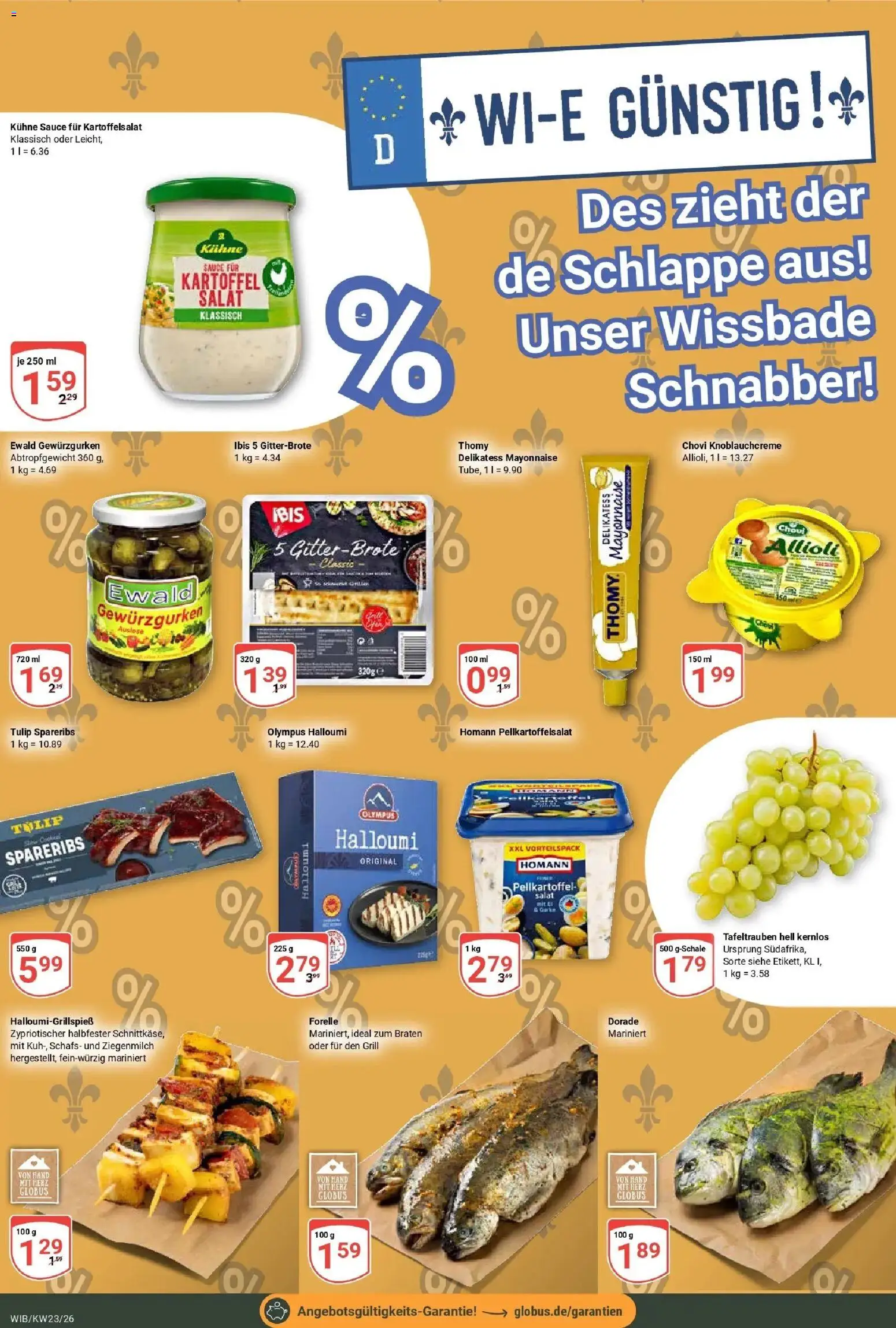 Globus Prospekt Wiesbaden-Nordenstadt – gültig ab 01.06.2026 | Seite: 14 | Produkte: Dorade, Grill, Mayonnaise, Salat