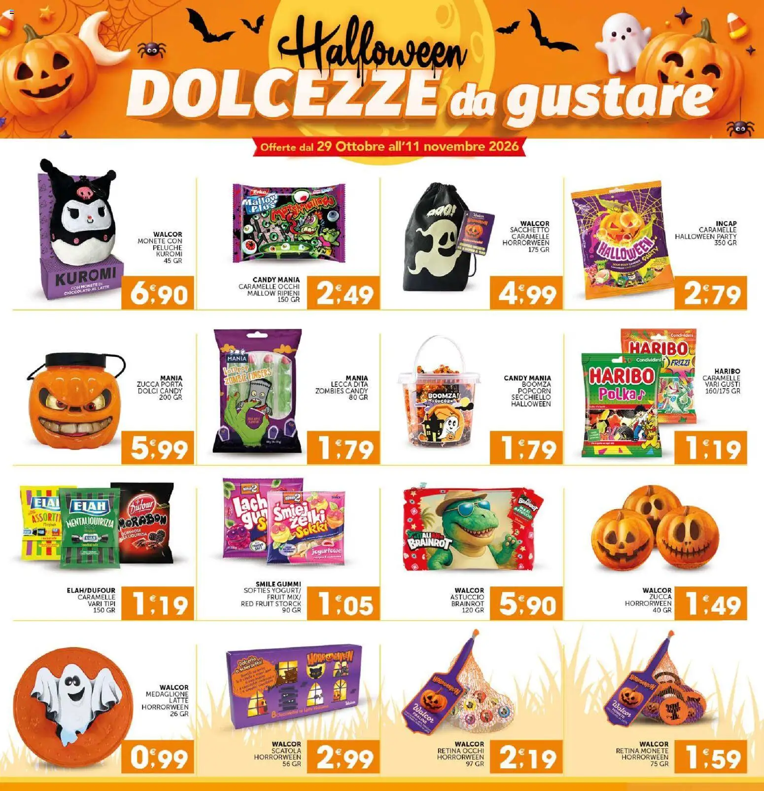 Volantino SISA del 29/10/2026 | Pagina: 10 | Prodotti: Peluche, Caramelle, Zucca, Astuccio