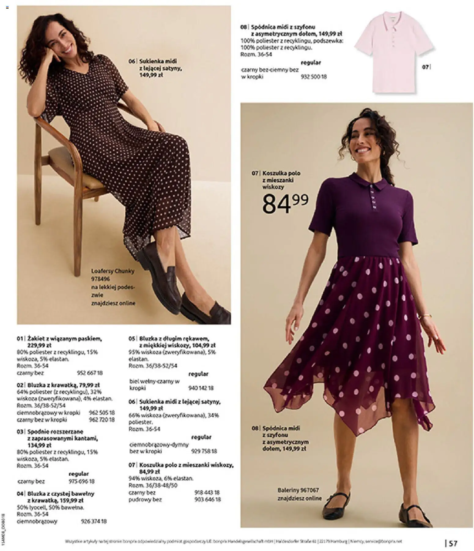 BonPrix Katalog od 10.08.2026 | Strona: 59 | Produkty: Bluzka, Spodnie, Baleriny