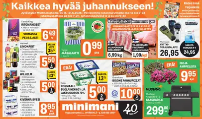 Minimani-mainoslehti voimassa 15.06.2026 alkaen
