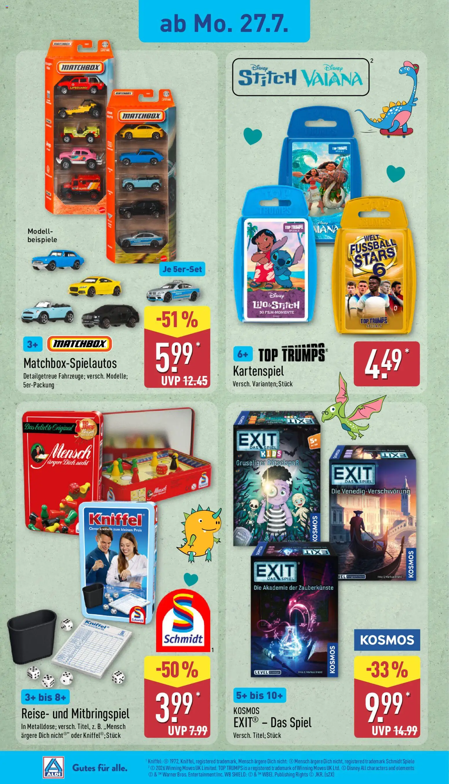 Aldi Prospekt – gültig ab 27.07.2026 | Seite: 22 | Produkte: Top, Spiel, Fußball