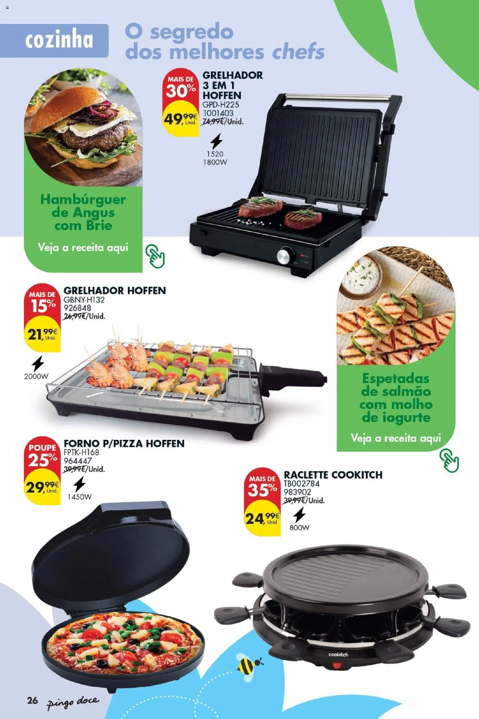 Pingo Doce Bazar Ar Livre │ válido de 05.05.2026 | Página: 28 | Produtos: Forno, Hambúrguer, Salmão, Iogurte