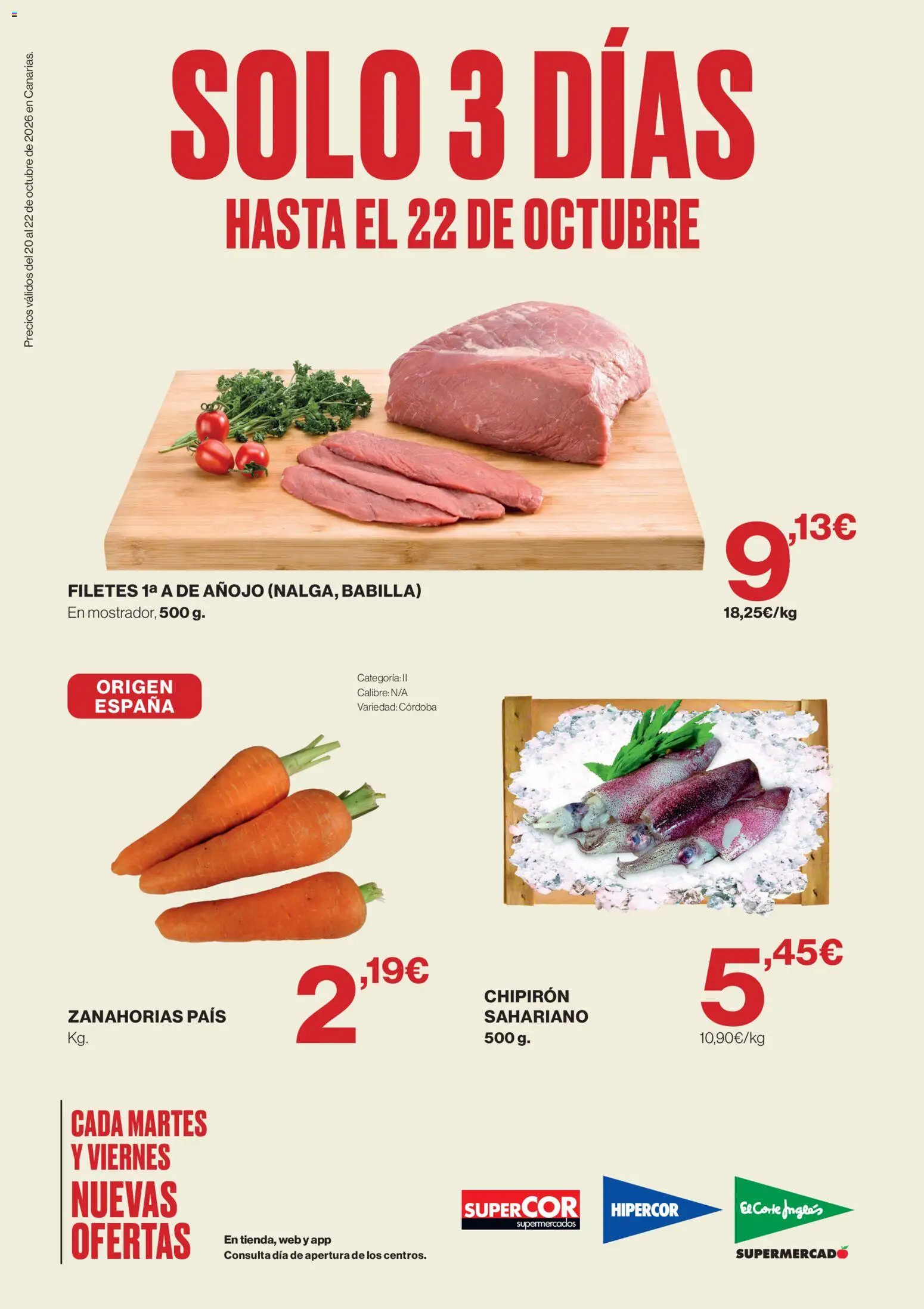 Supercor Canarias │ válido desde el 20/10/2026 | Página: 1 | Productos: Zanahorias