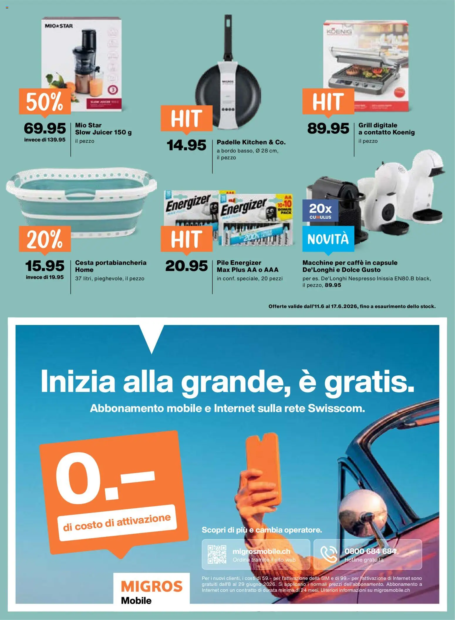 Migros aktionen IT – gültig ab 11.06.2026 | Seite: 21 | Produkte: Grill
