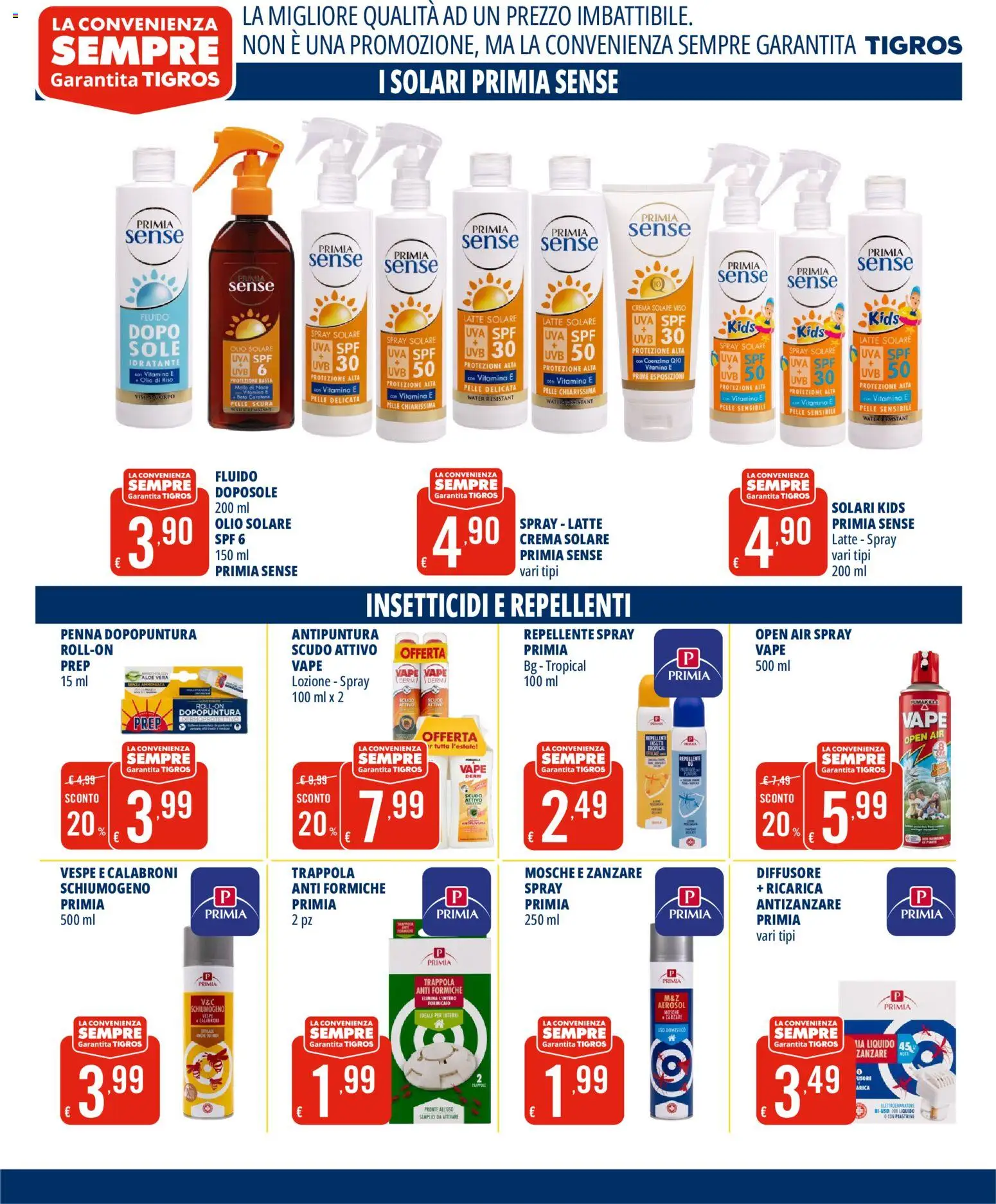 Volantino Tigros del 19.05.2026 | Pagina: 17 | Prodotti: Crema, Crema solare, Riso, Latte