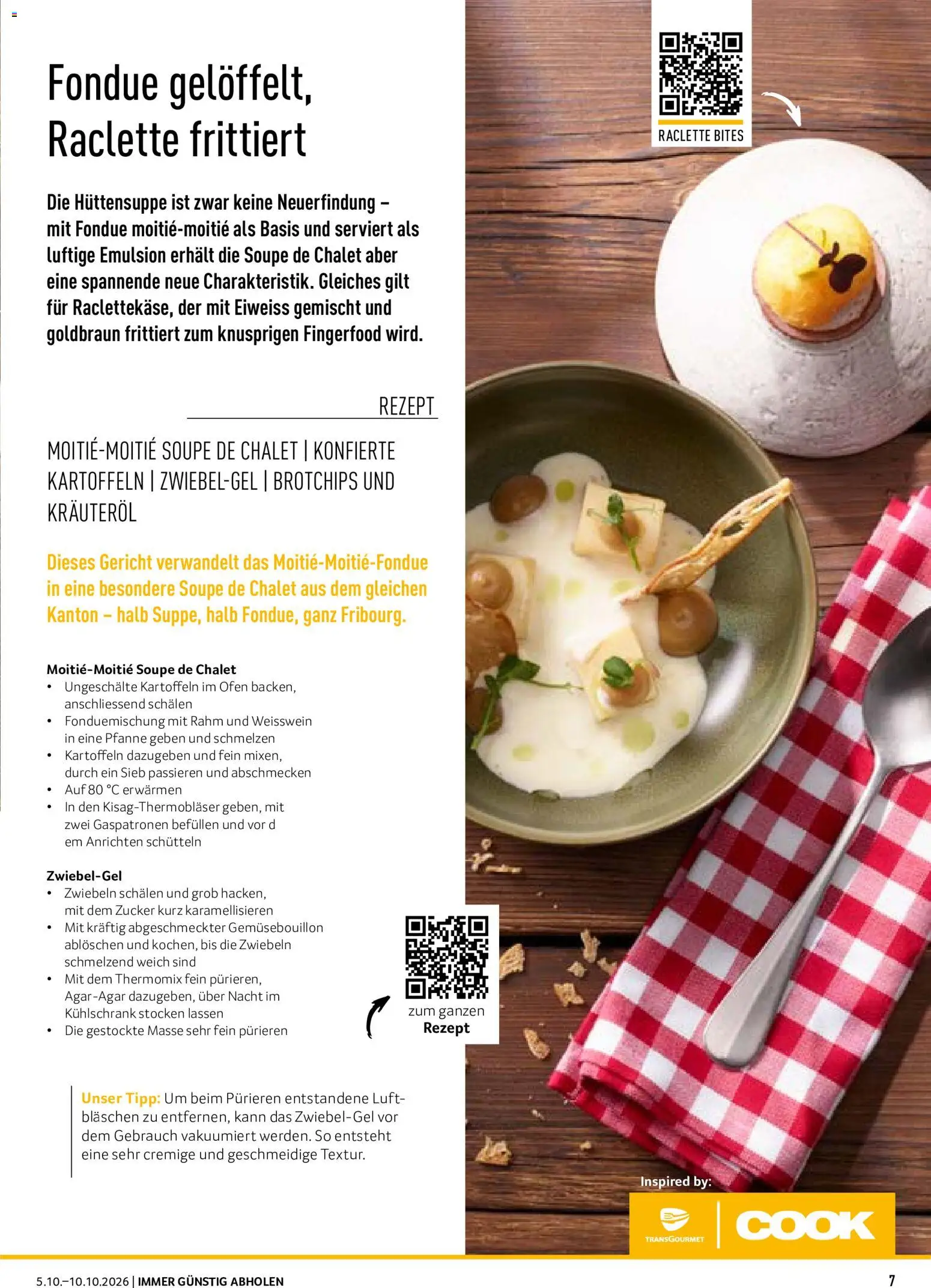 Prodega aktionen Fondue/Raclette – gültig ab 05.10.2026 | Seite: 7 | Produkte: Weißwein, Zucker, Raclette, Fondue