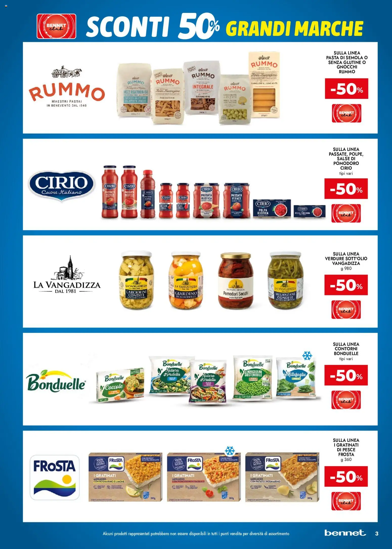 Volantino bennet del 21.05.2026 | Pagina: 3 | Prodotti: Merluzzo, Verdure, Pasta, Pomodori secchi