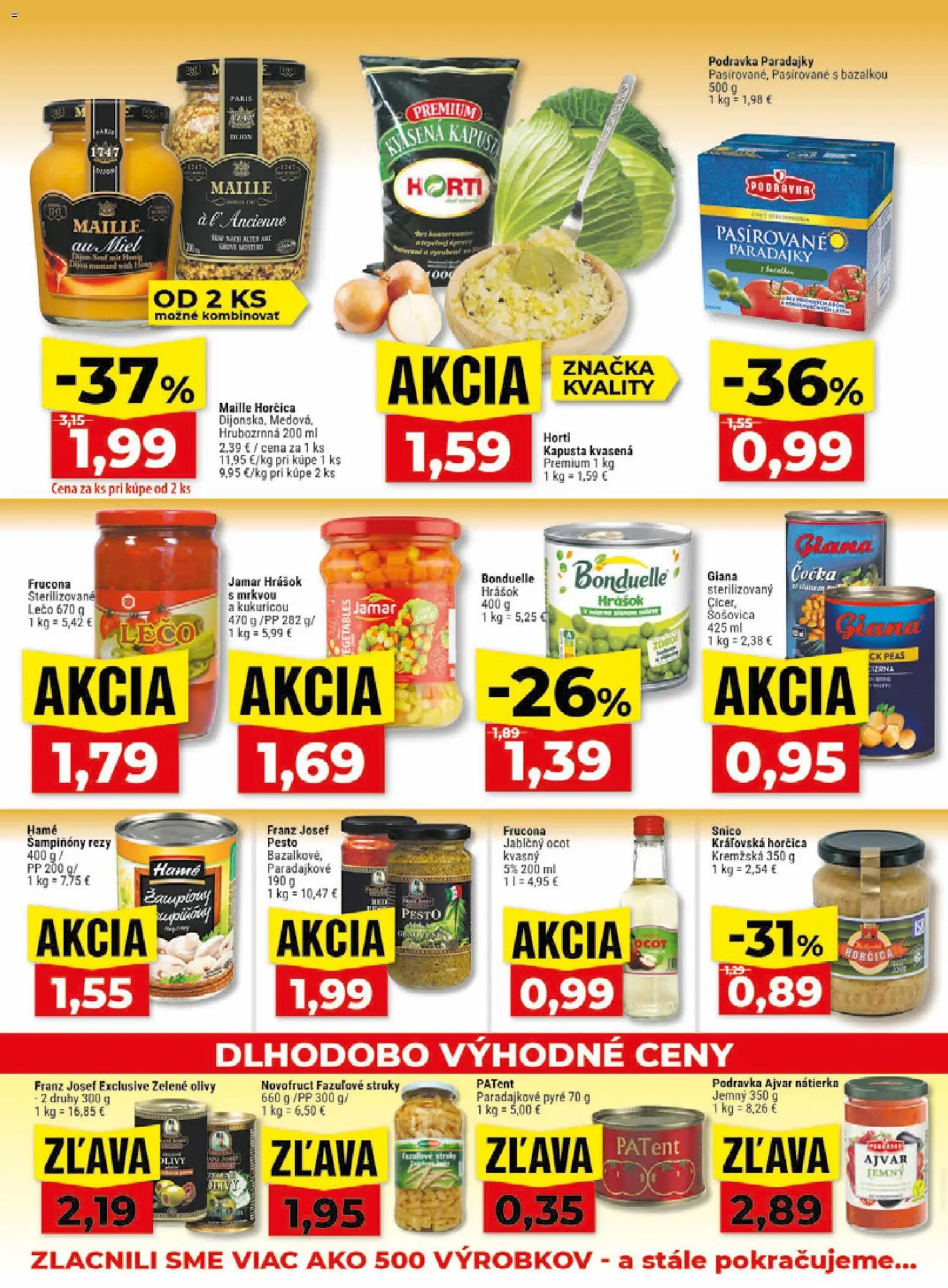 Nové Klas akcie – leták je platný od 31.08.2026 | Strana: 15 | Produkty: Kapusta, Nátierka, Šošovica, Šampiňóny