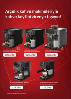 16.06.2026 tarihinden itibaren geçerli olan Arçelik kataloğu önizlemesi | Sayfa: 42 | Ürünler: Espresso makinesi, Kahve