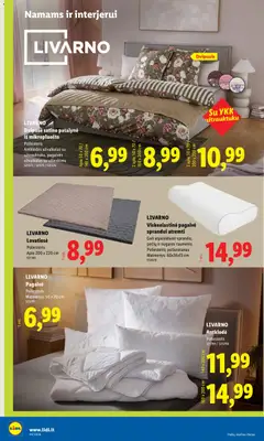 LIDL leidinys galioja nuo 2026.10.26 | Puslapis: 16 | Prekių: Pagalvė, Antklodė, Lovatiesė, Užvalkalas