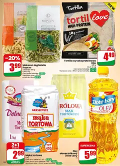 Pogląd oferty "Dino gazetka" - ważna od 06.05.2026 | Strona: 20 | Produkty: Olej słonecznikowy, Tortilla, Makarony, Makaron