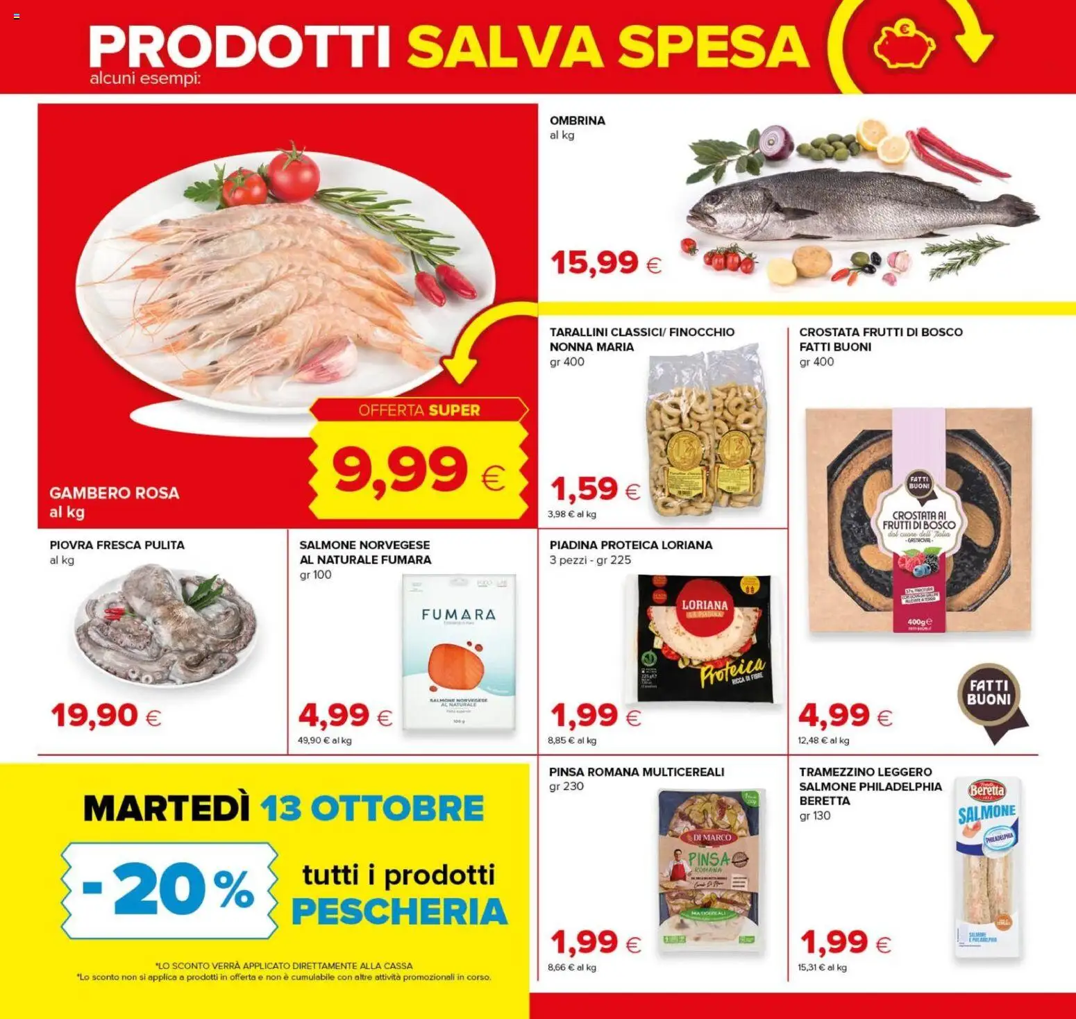 Volantino Oasi del 08/10/2026 | Pagina: 5 | Prodotti: Frutti di bosco, Salmone, Piadina, Tramezzino