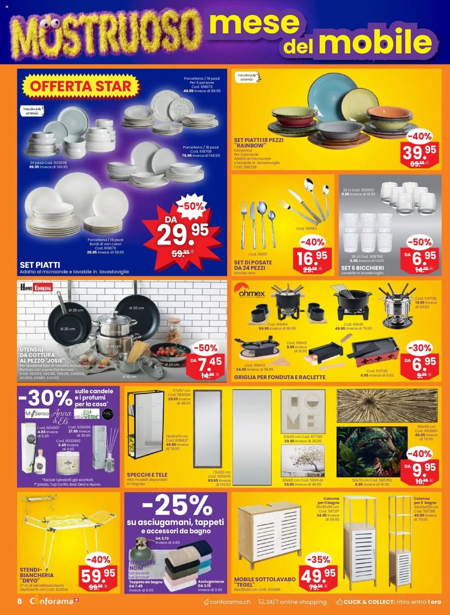 Conforama aktionen IT – gültig ab 30.09.2026 | Seite: 8 | Produkte: Raclette, Top