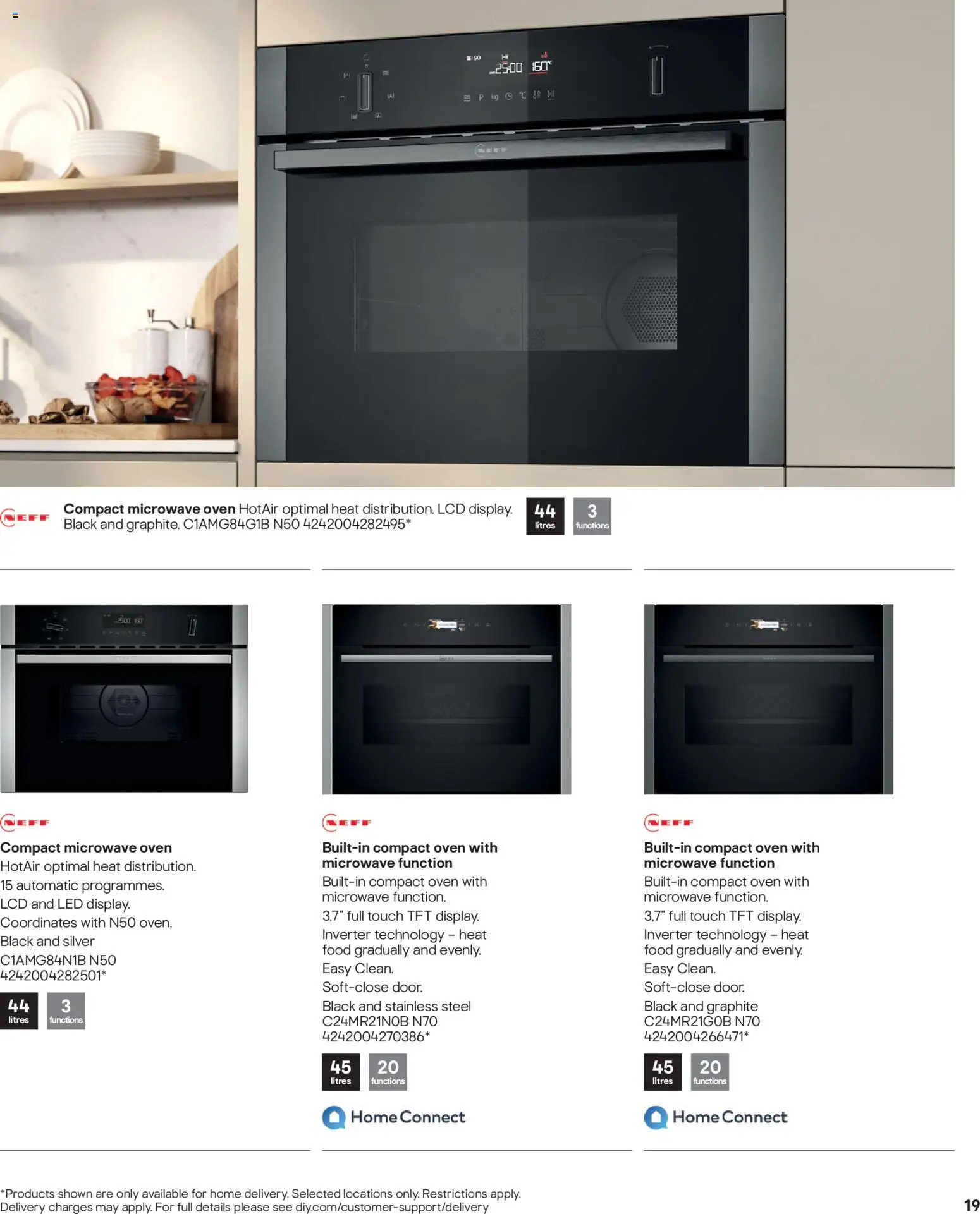 {H1} | Page: 19 | Products: Microwave, Oven, Microwave oven