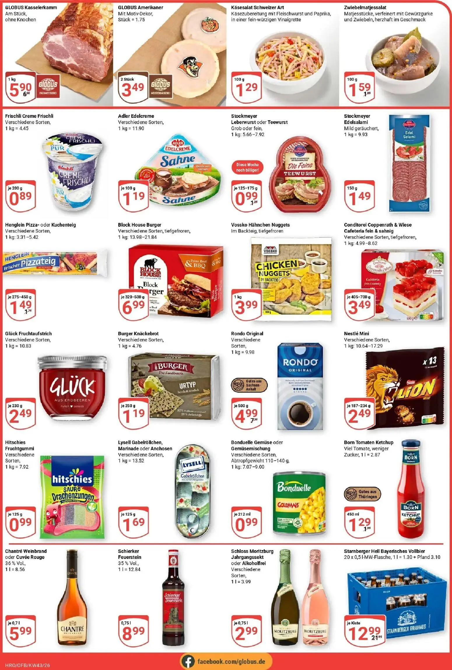 Globus Prospekt Rostock (ab 19.10.2026) » Angebote online | Seite: 3 | Produkte: Tomaten, Rouge, Gemüse, Erdbeeren