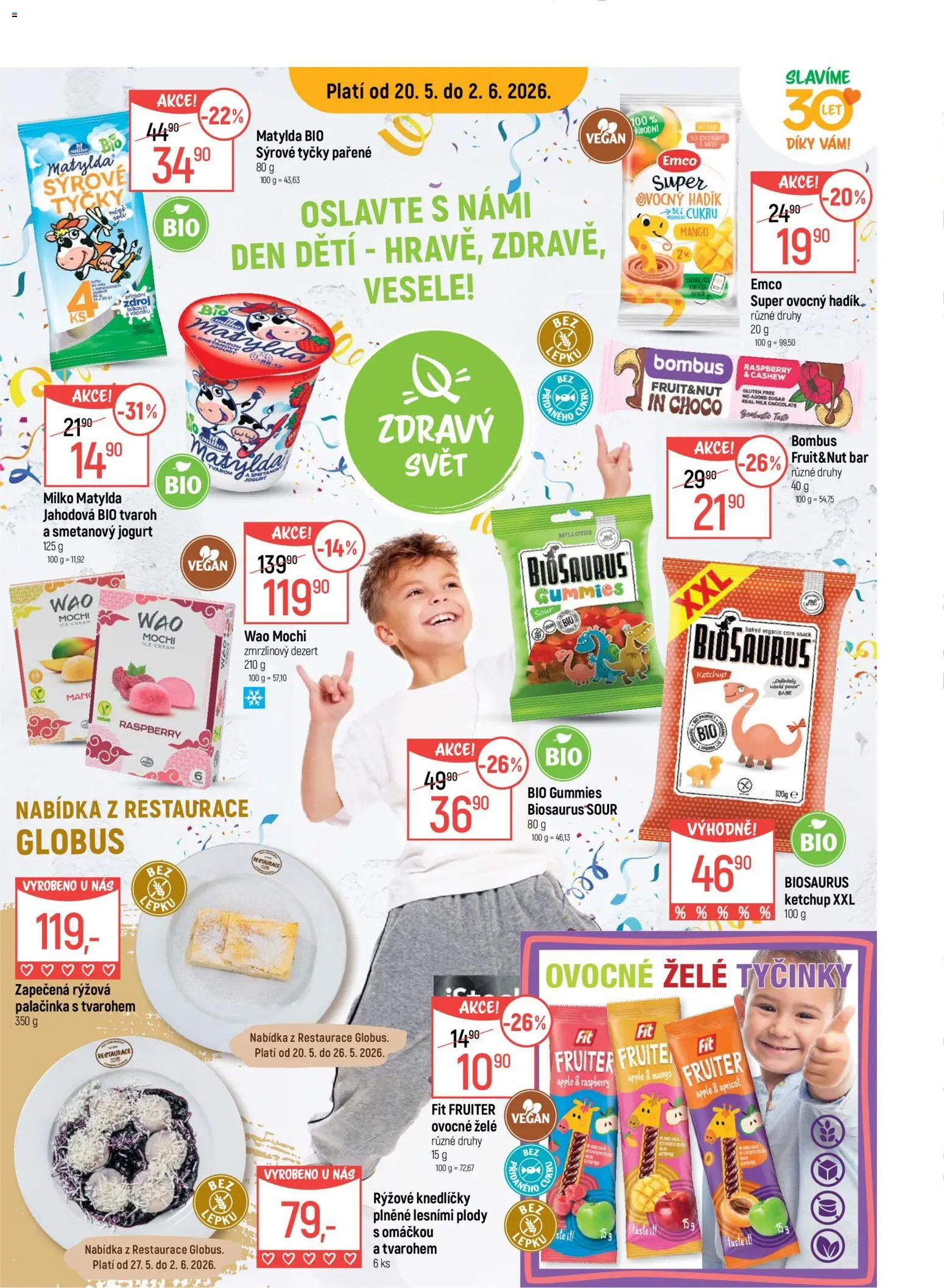 Globus leták - Plzeň od 20.05.2026 | Strana: 2 | Produkty: Mango, Globus, Apple, Milk chocolate