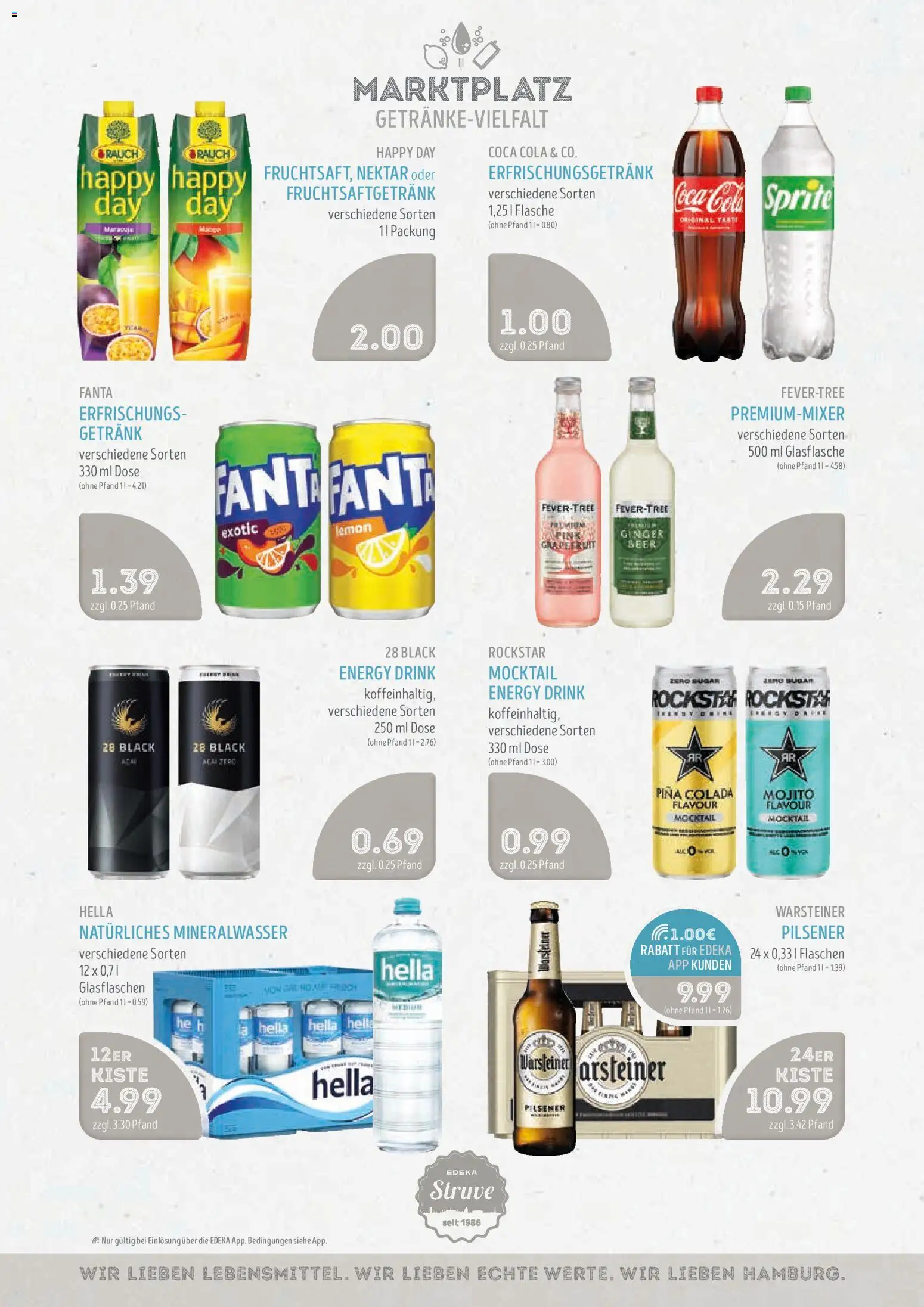 Edeka Struve Prospekt – gültig ab 27.07.2026 | Seite: 12 | Produkte: Rockstar energy, Mineralwasser, Grapefruit, Warsteiner