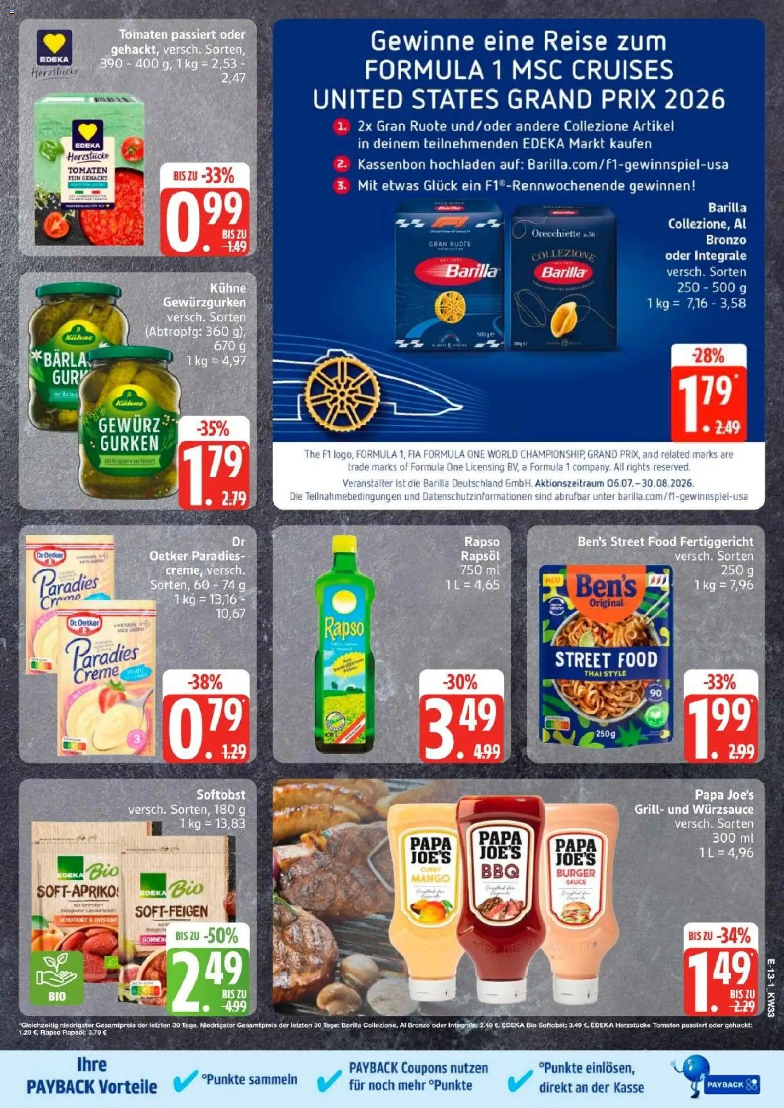 Edeka Prospekt Hamburg – gültig ab 10.08.2026 | Seite: 17 | Produkte: Rapsöl, Burger, Tomaten, Gurken