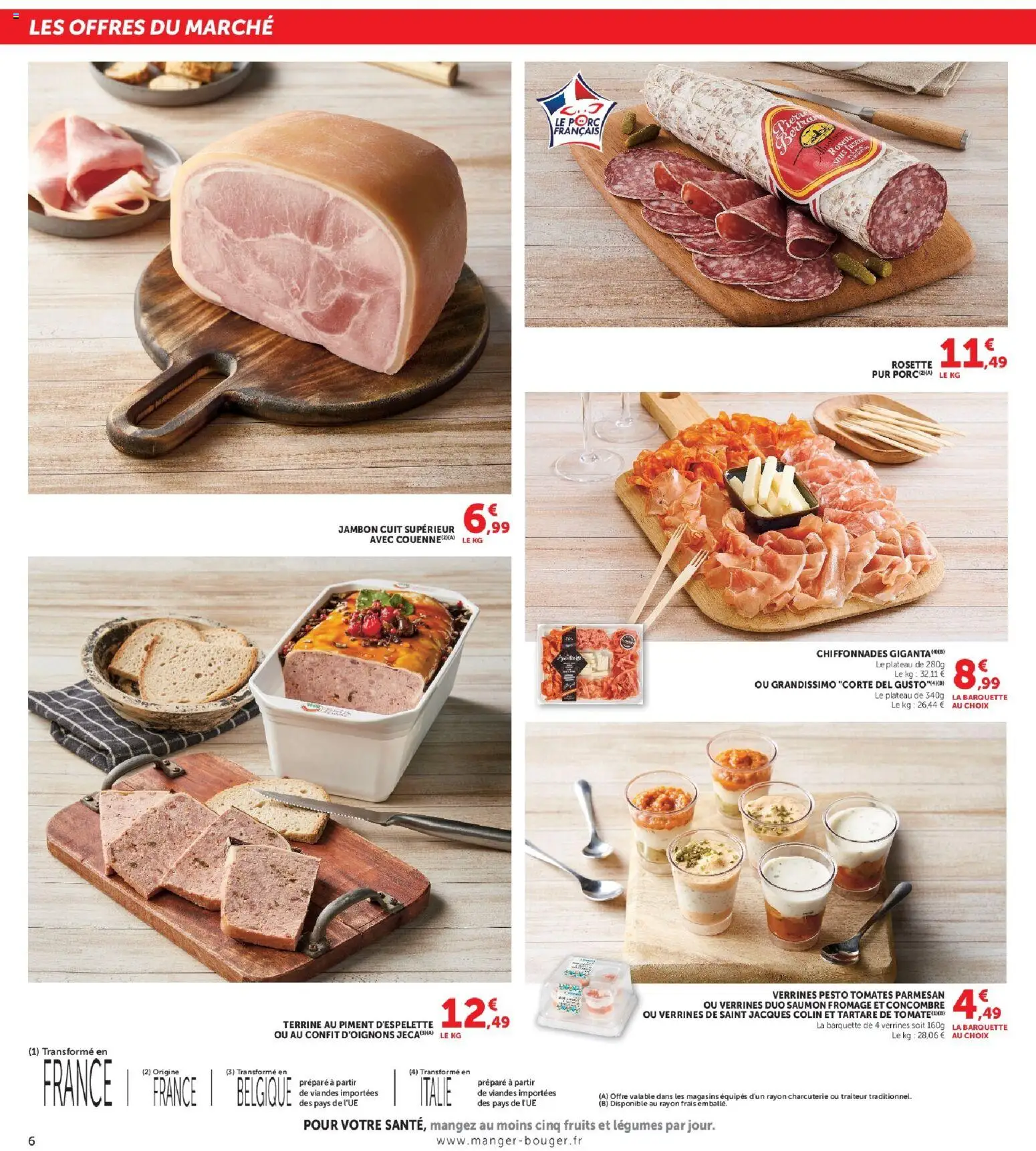 {H1} | Page: 6 | Produits: Concombre, Plateau, Tomates, Saumon