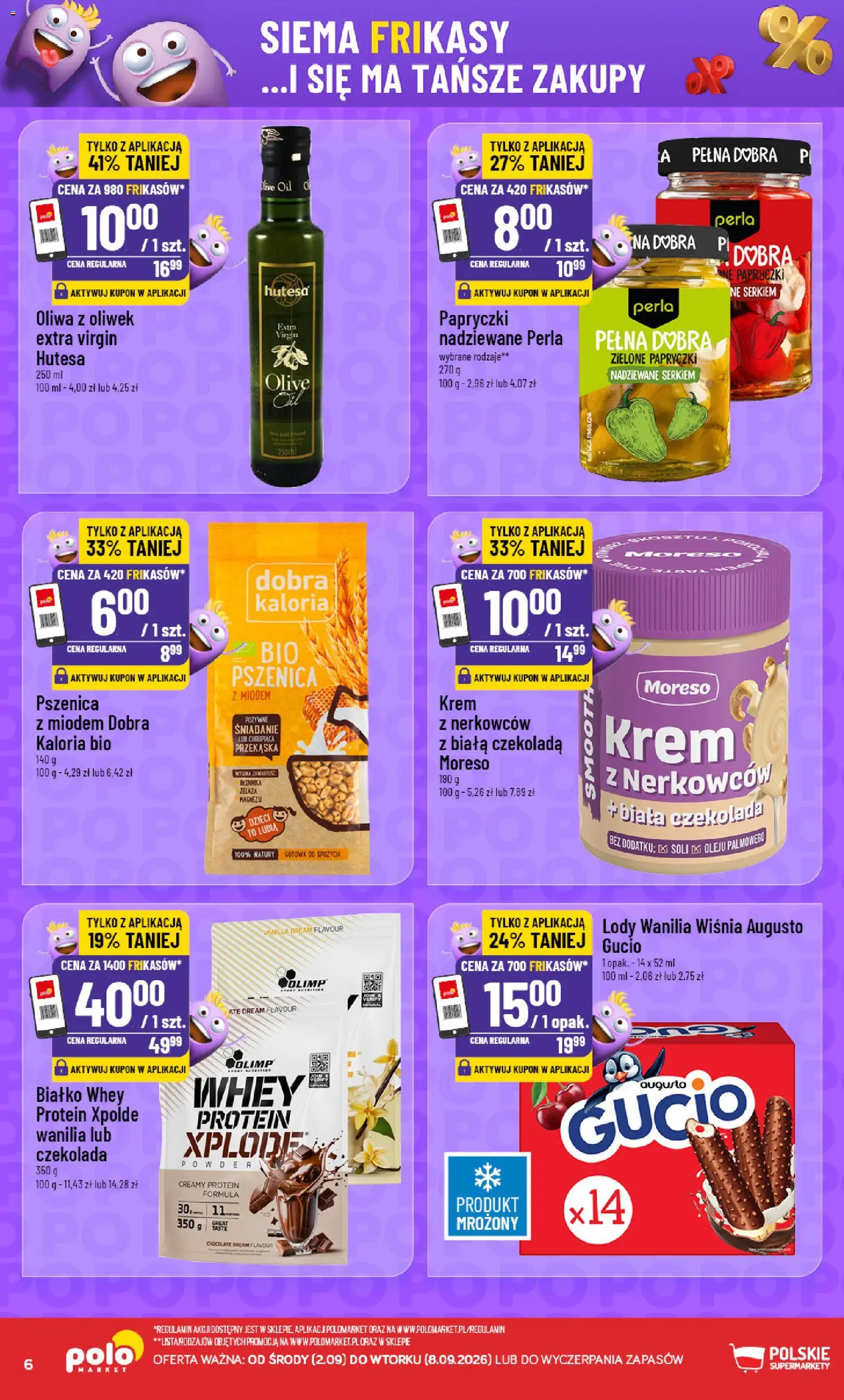 POLOmarket gazetka - Frikasowe Hity od 02.09.2026 | Strona: 6 | Produkty: Białko, Czekolada, Lody, Wanilia
