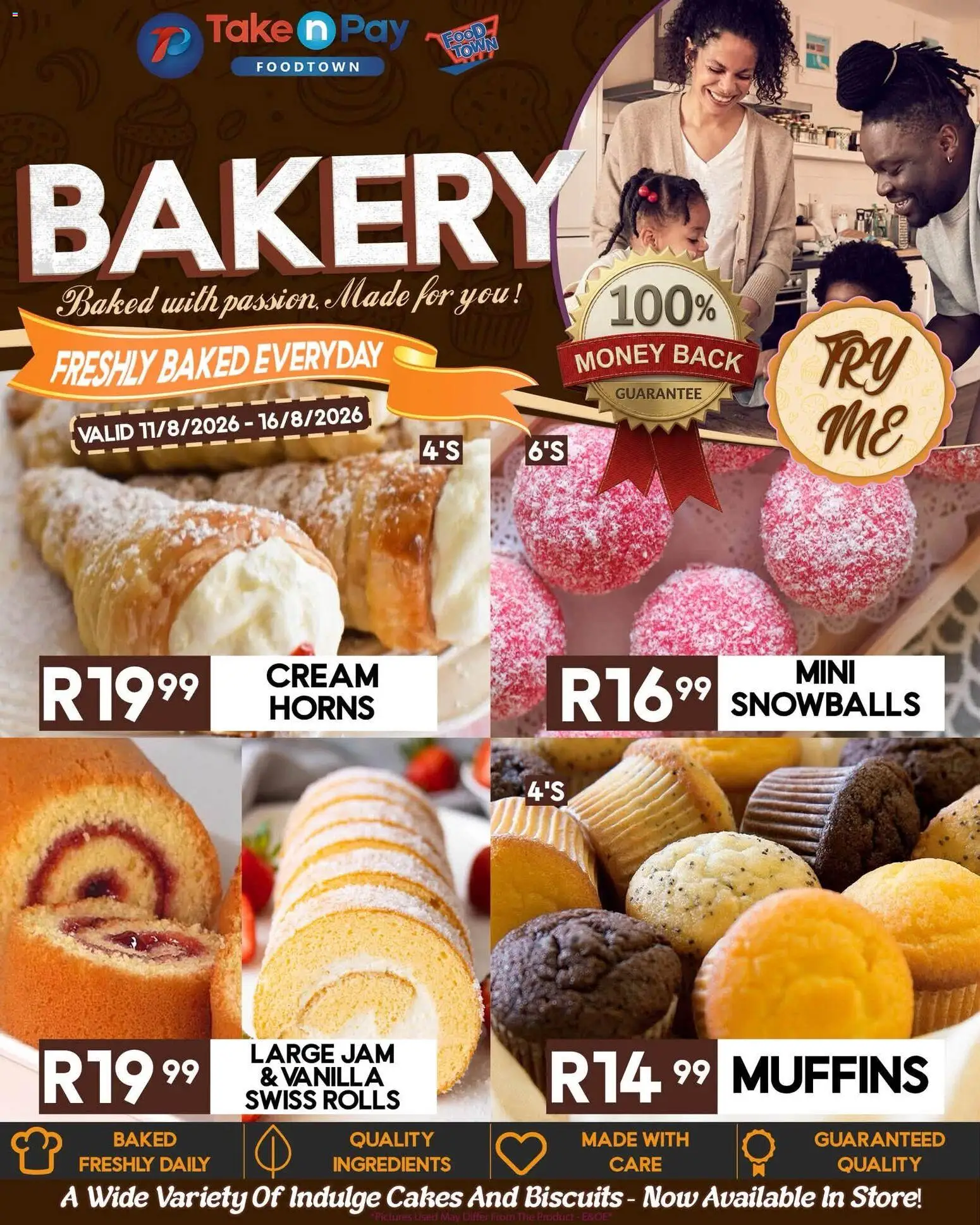New Take n Pay catalogue – valid from 11/08/2026 | Page: 19 | Products: Muffins, Jam, Bakery, Ingredients