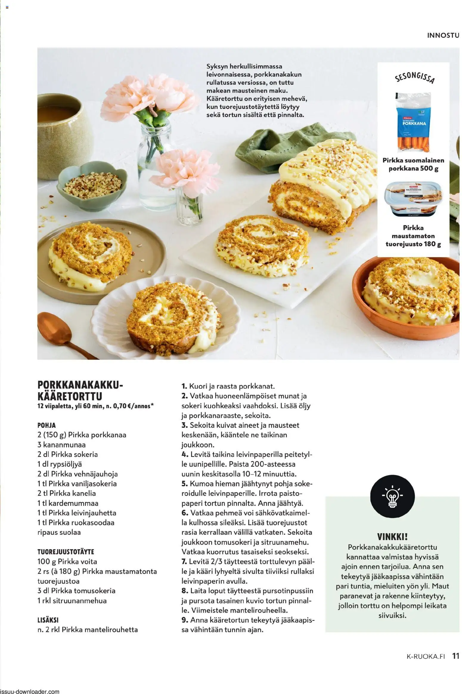 K-Citymarket - K-Ruoka – voimassa 26/08/2026 alkaen | Sivu: 11 | Tuotteet: Paperi, Voi, Kääretorttu, Porkkana