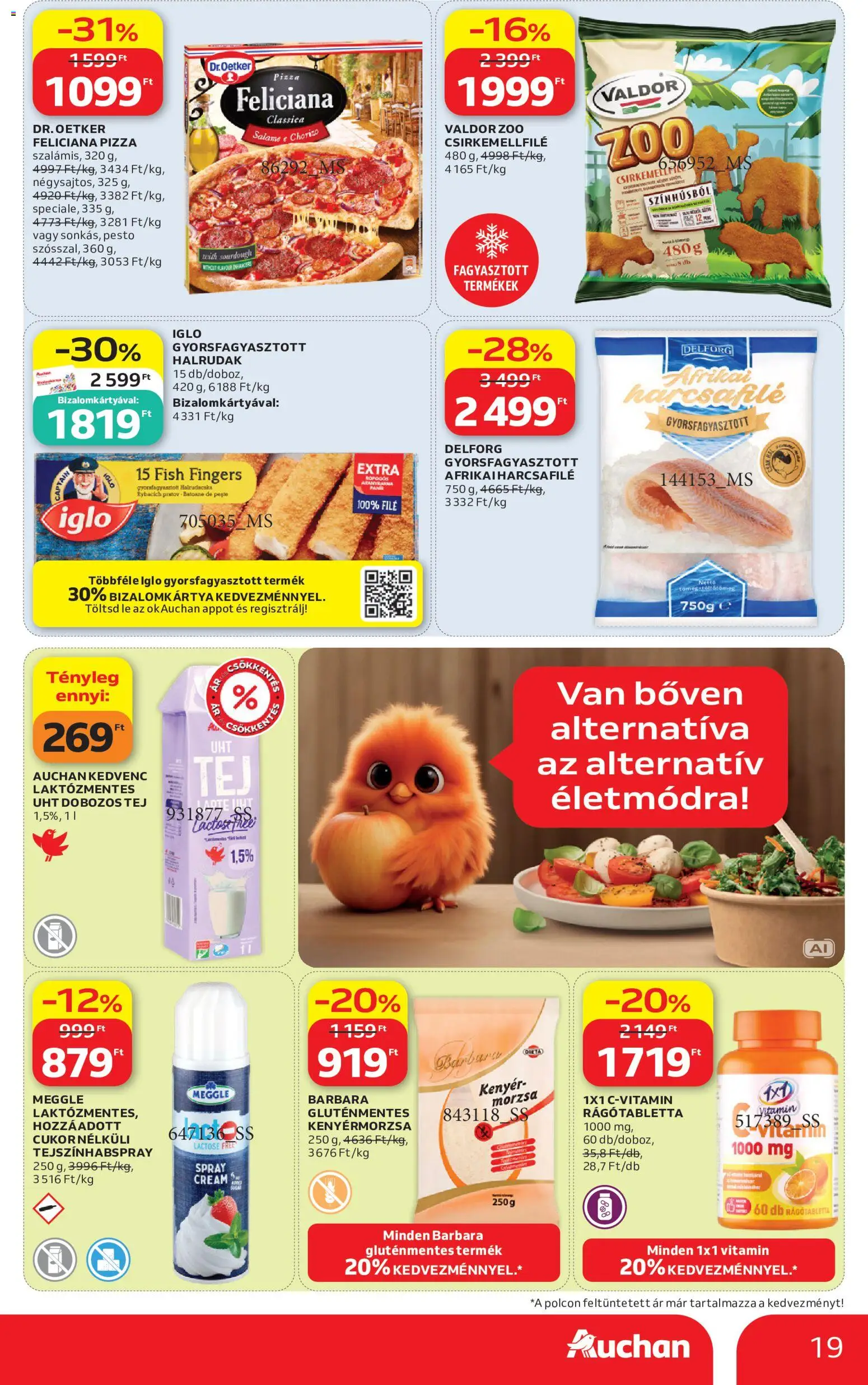Auchan akciós ujság - amely érvényes a következő dátumtól: 2026.09.24. | Oldal: 19