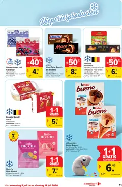 Carrefour market folder week 28 - Voorbeeld van een folder van Carrefour market, geldig van 08/07/2026 | Pagina: 11 | Producten: Mars, Snickers, Bosbessen, Crème