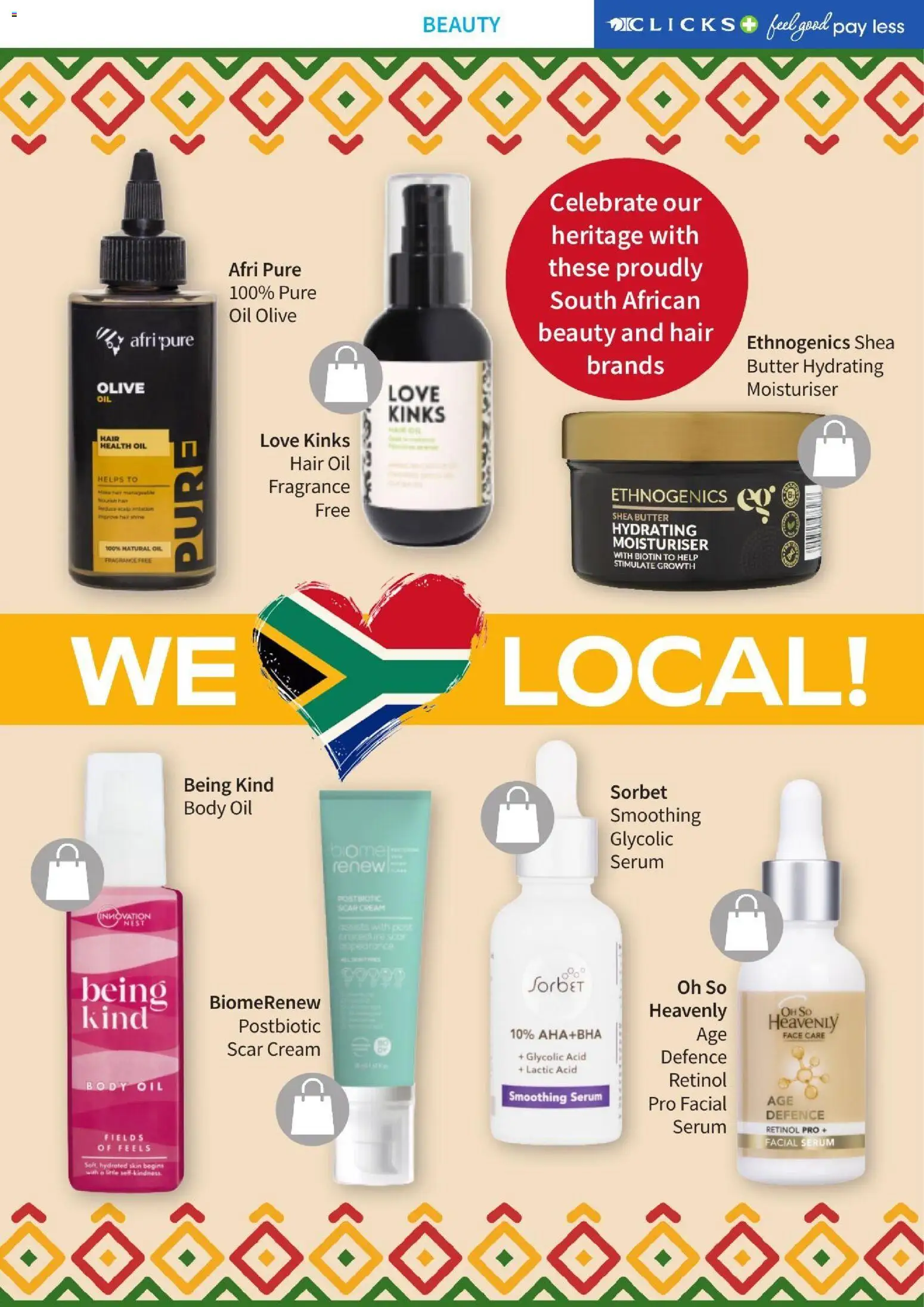 New Clicks catalogue – valid from 01/08/2026 | Page: 32 | Products: Serum, Butter, Hair oil, Cream