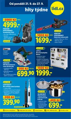 Náhled letáku Lidl leták od 24.09.2026 | Strana: 43 | Produkty: Zubní kartáček, Kuchyňka, Okružní pila, Parkside