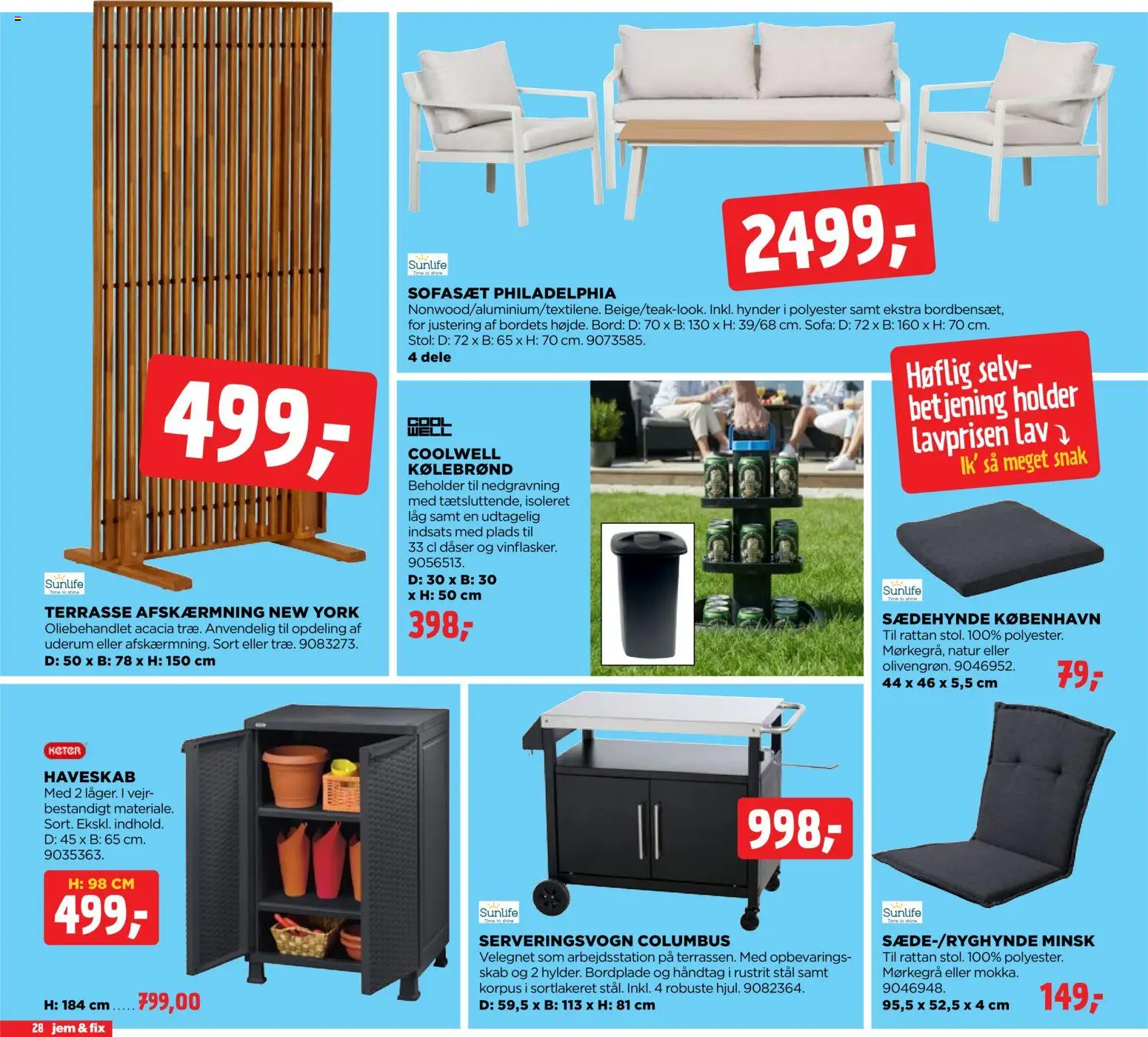Jem & fix tilbudsavis – gyldig fra 05/07/2026 | Side: 28 | Produkter: Sofa, Bord, Stol, Søm