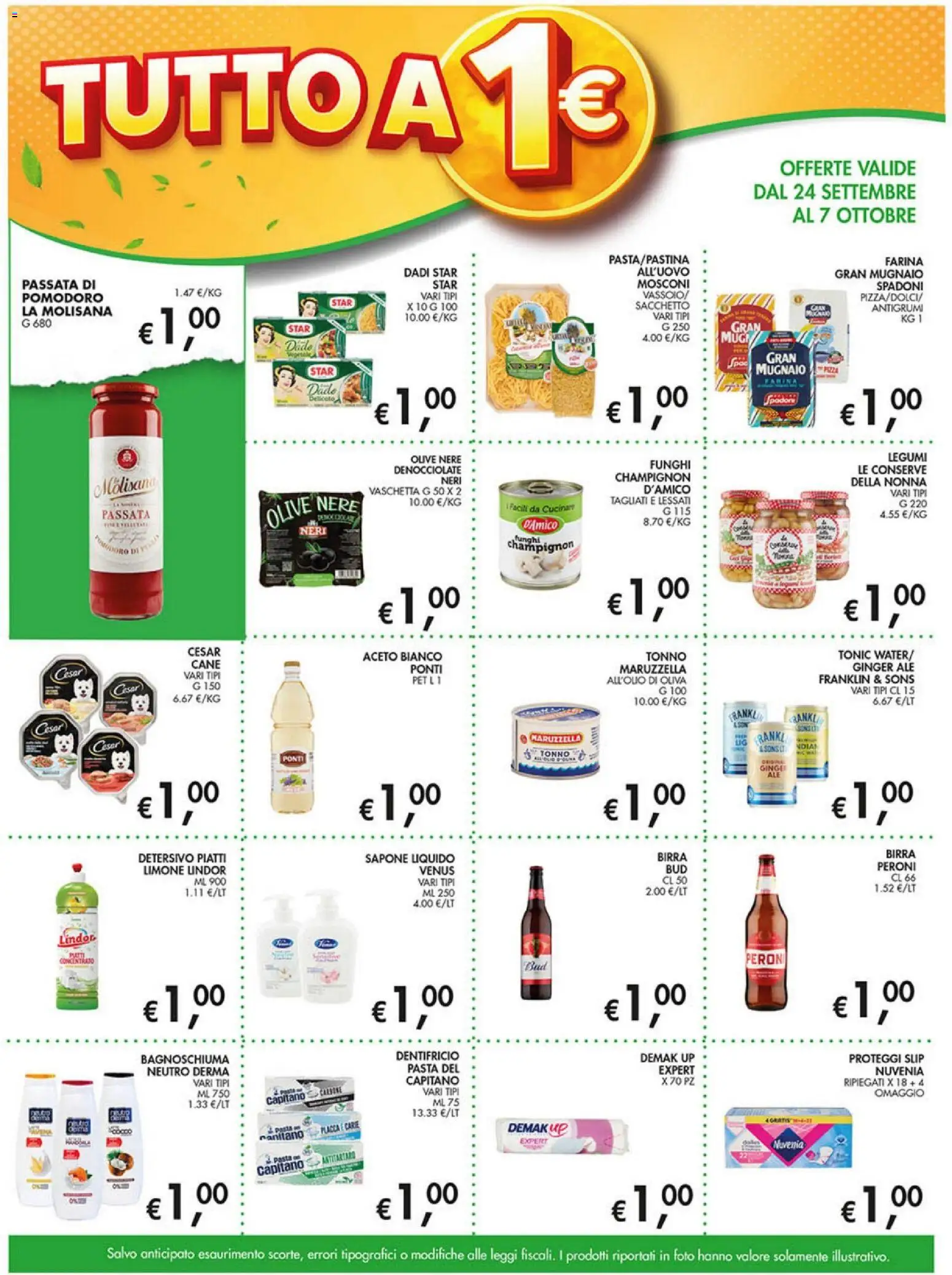 Volantino Coal del 24/09/2026 | Pagina: 3 | Prodotti: Dentifricio, Piatti, Pasta, Conserve