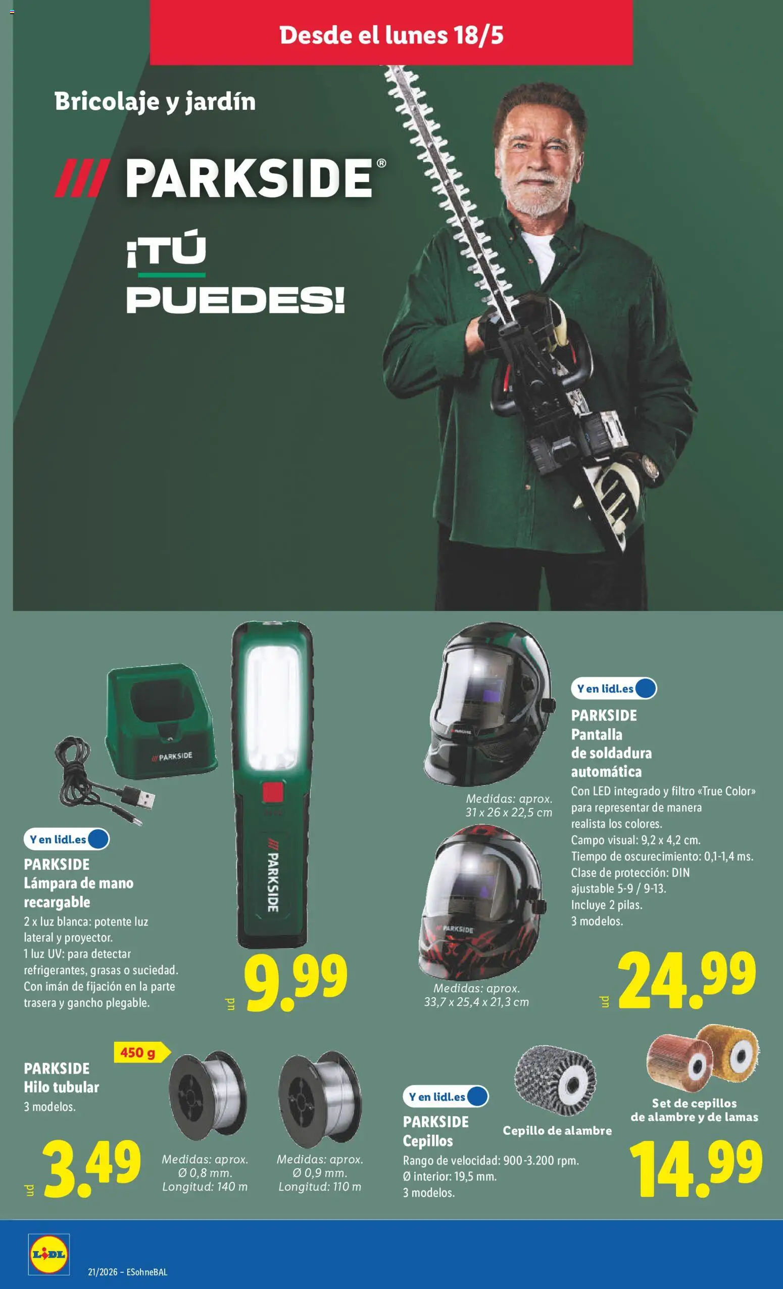 Lidl folleto de bazar │ válido desde el 18.05.2026 | Página: 16 | Productos: Cepillo, Lámpara