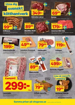 City Gross erbjudanden - Förhandsvisning av reklamblad från butik City Gross aktuell från 13/07/2026 | Sida: 2 | Produkter: Hamburgare, Entrecote, Fläskytterfilé, Blandfärs