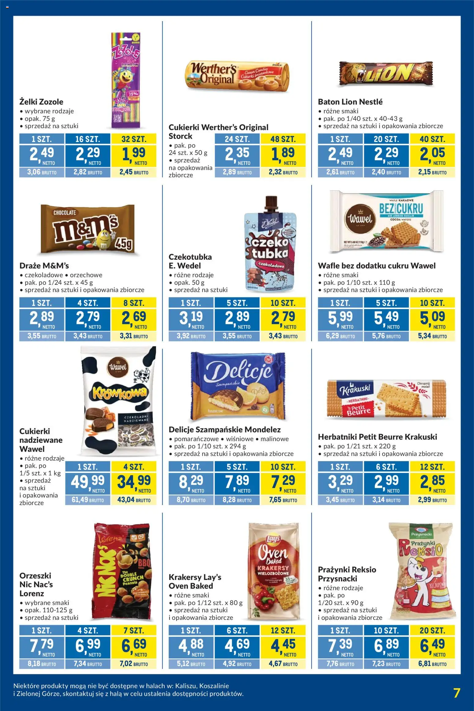 Makro gazetka - Kupujesz więcej płacisz mniej od 07.07.2026 | Strona: 7 | Produkty: Wafle, Herbatniki, Baton, Krakersy