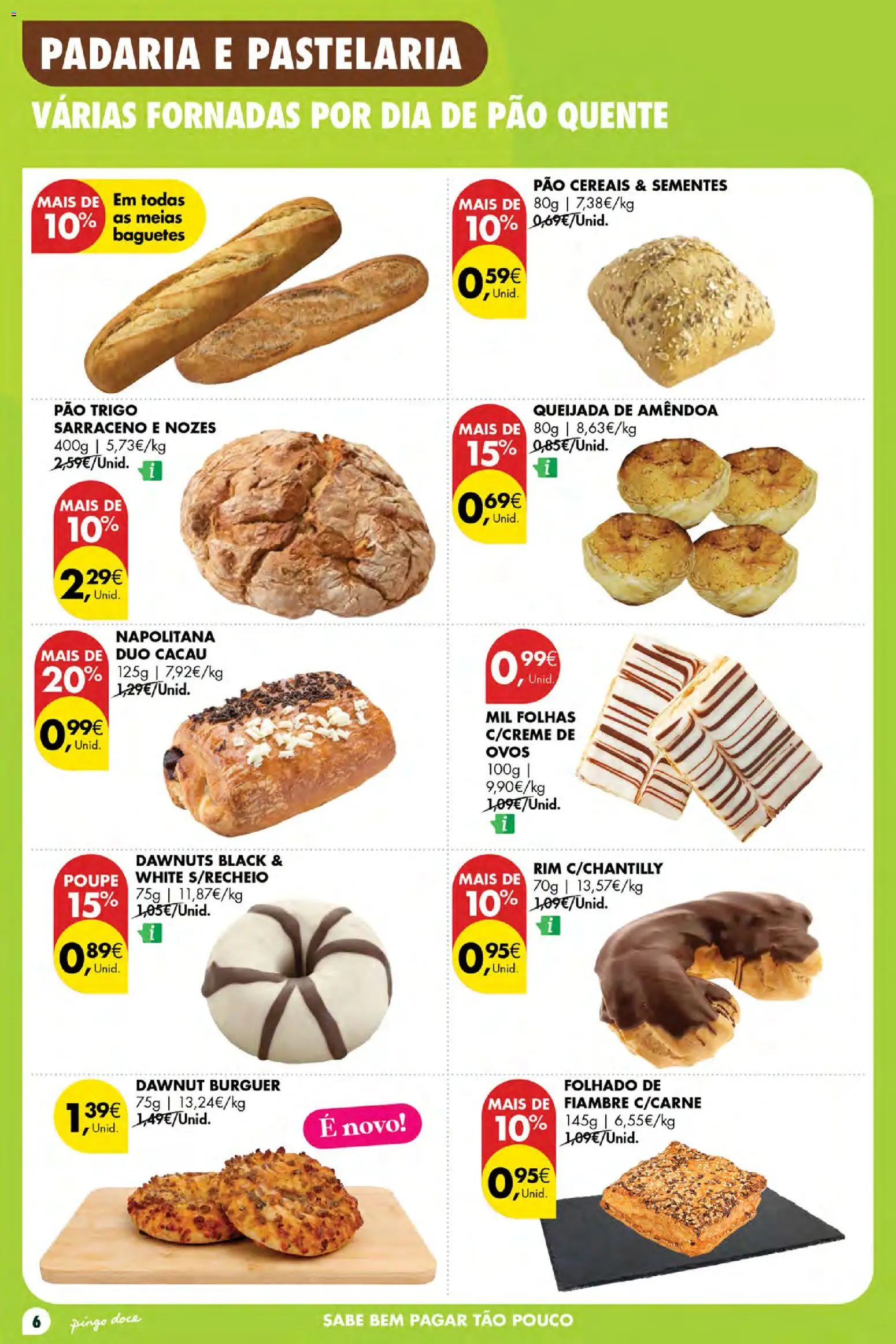 Pingo Doce Poupe Esta Semana Açores │ válido de 10/09/2026 | Página: 6 | Produtos: Cacau, Pão, Cereais, Meias